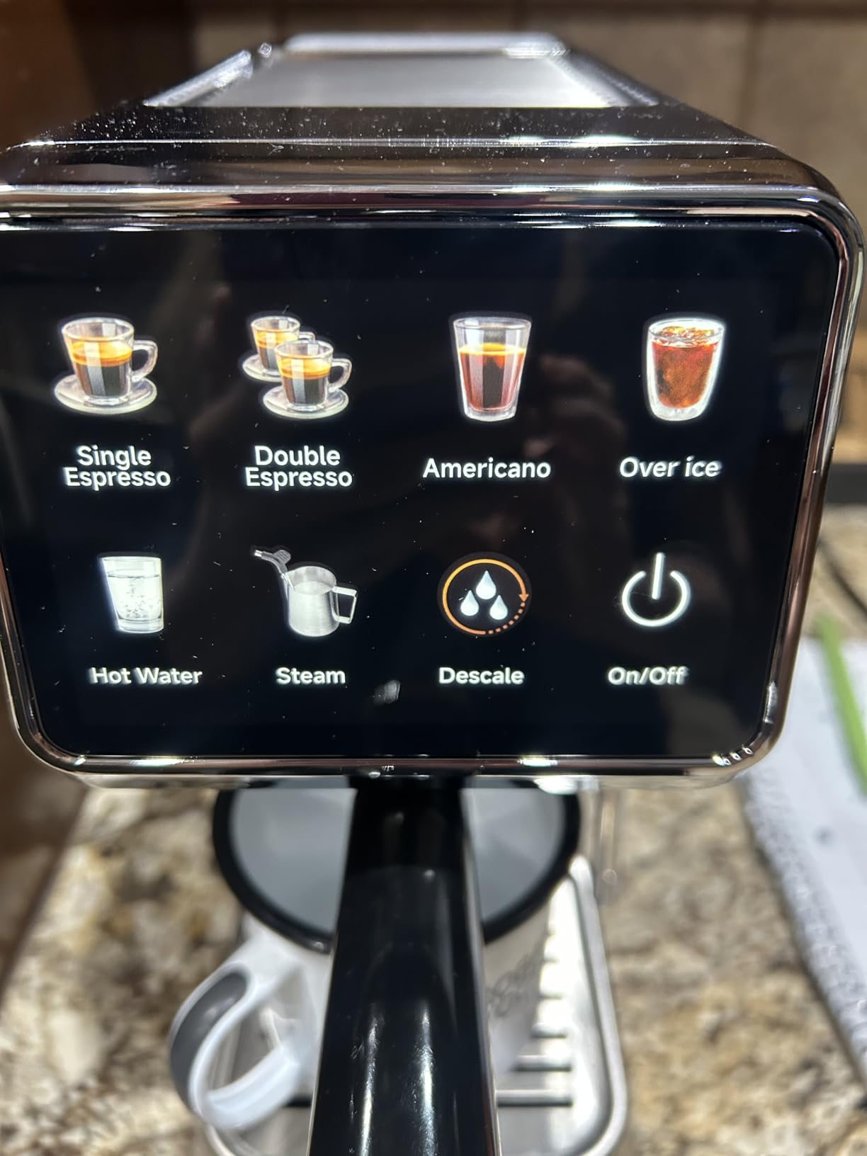 Mecity 20 Bar Espresso Machine with Milk Frother, Touchscreen Coffee Maker for Espresso, Americano & Over Ice Coffee, Compact Stainless Steel Latte & Cappuccino Maker customer photo 1