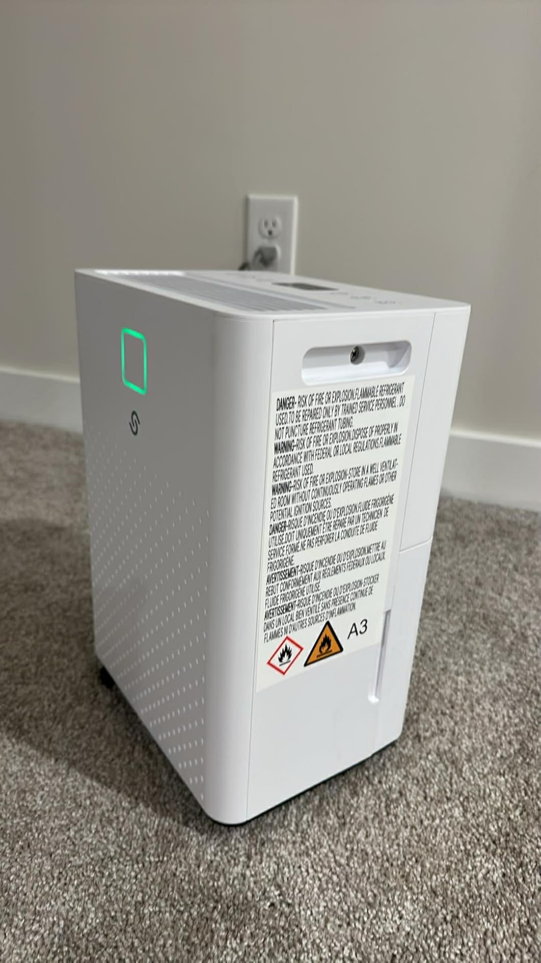 HUMILABS 1600 sq. ft. Dehumidifier for Basement, 21 Pint Dehumidifier for Home with Drain Hose, Auto Modes, 24H Timer, Child Lock, 37dB. Ideal for Bathrooms, Basements, and Large Rooms. customer photo 1