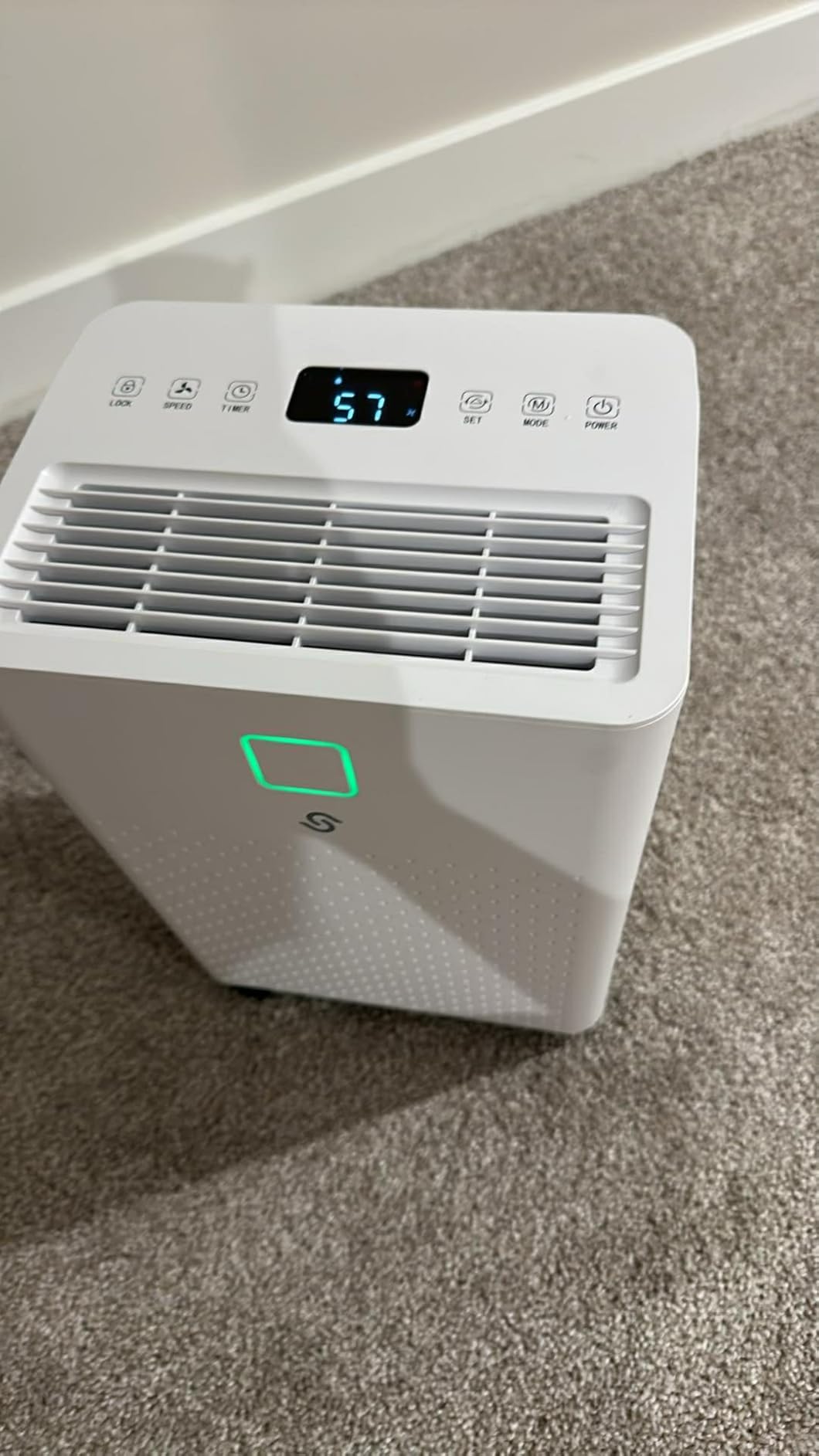 HUMILABS 1600 sq. ft. Dehumidifier for Basement, 21 Pint Dehumidifier for Home with Drain Hose, Auto Modes, 24H Timer, Child Lock, 37dB. Ideal for Bathrooms, Basements, and Large Rooms. customer photo 2
