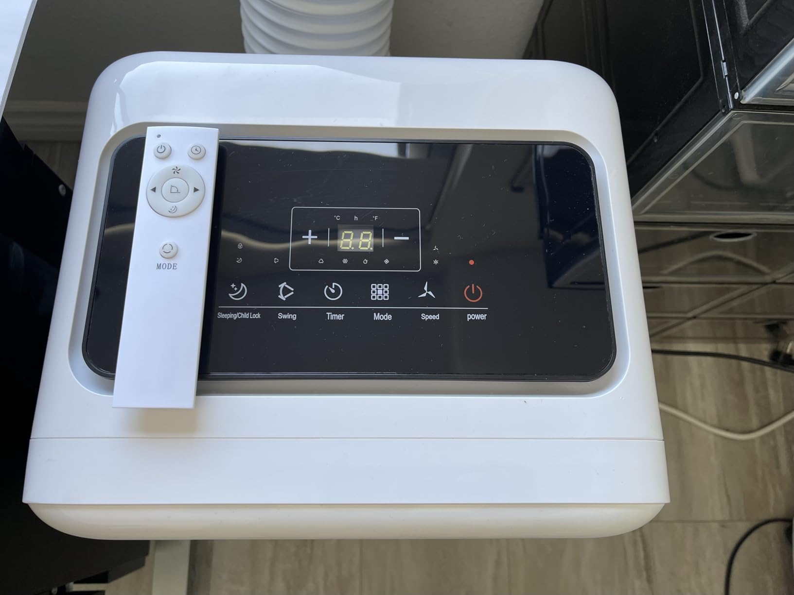 Portable Air Conditioners, 8000 BTU Portable AC Unit with Remote Control, Cooling for Room Spaces up to 230 sq.ft, with Sleep Mode, 24H Timer, Dehumidifier, Fan (8000 BTU, Grey) customer photo 2