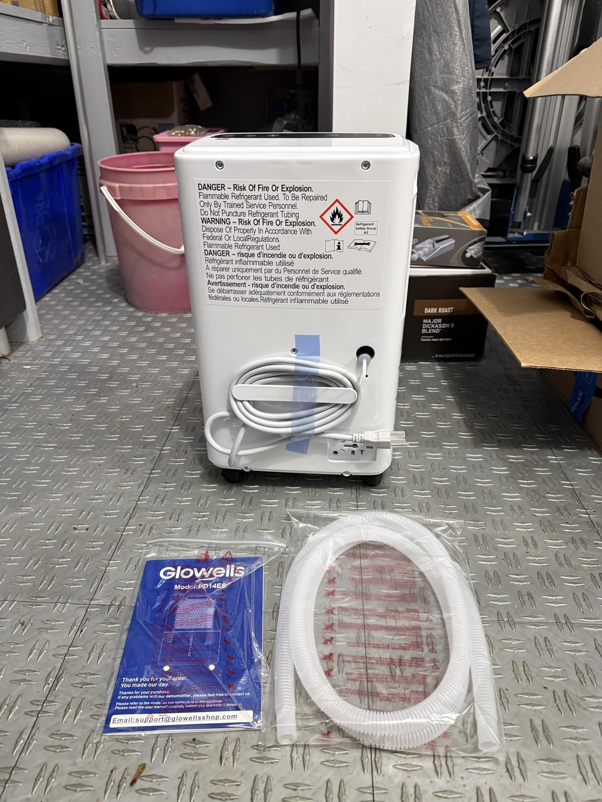 Glowells 4500 Sq.Ft Energy Star Dehumidifier for Basement with Drain Hose, 52 Pints Dehumidifiers for Home, Large Room, RV, Three Modes, Intelligent Humidistat, Quiet Smart Compressor, Auto Defrost customer photo 1