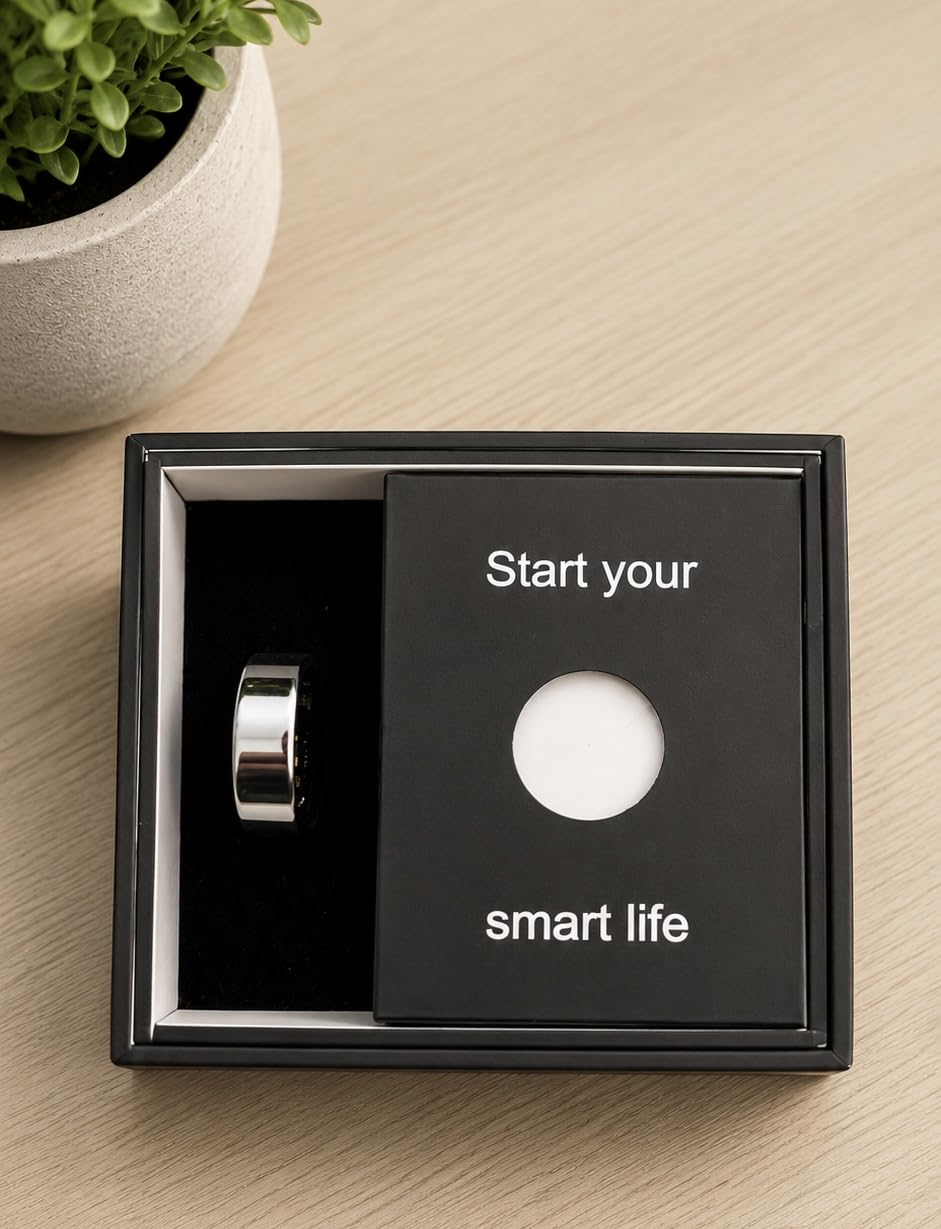 Smart Health Ring, Featuring Stress and Sleep Monitoring Functions, Compatible with iOS and Android, Waterproof Fitness Tracker for Women & Men, No Subscription Fee (Rose Gold, 10) customer photo 1