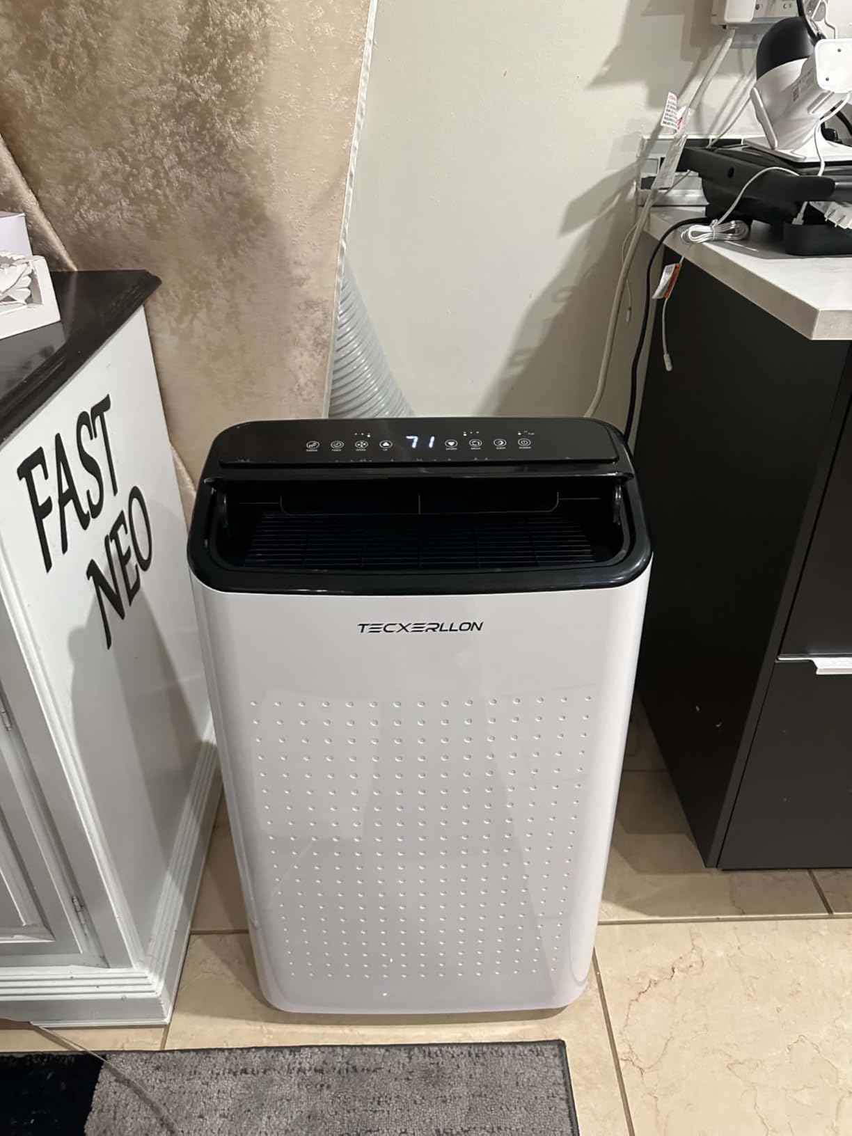 TECXERLLON 15,000 BTU Portable Air Conditioner, Cools up to 800 Sq. Ft., 4-in-1 Smart Portable AC with Dehumidifier, Fan, Sleep Mode, Self-Evaporating, Remote & Window Kit customer photo 1