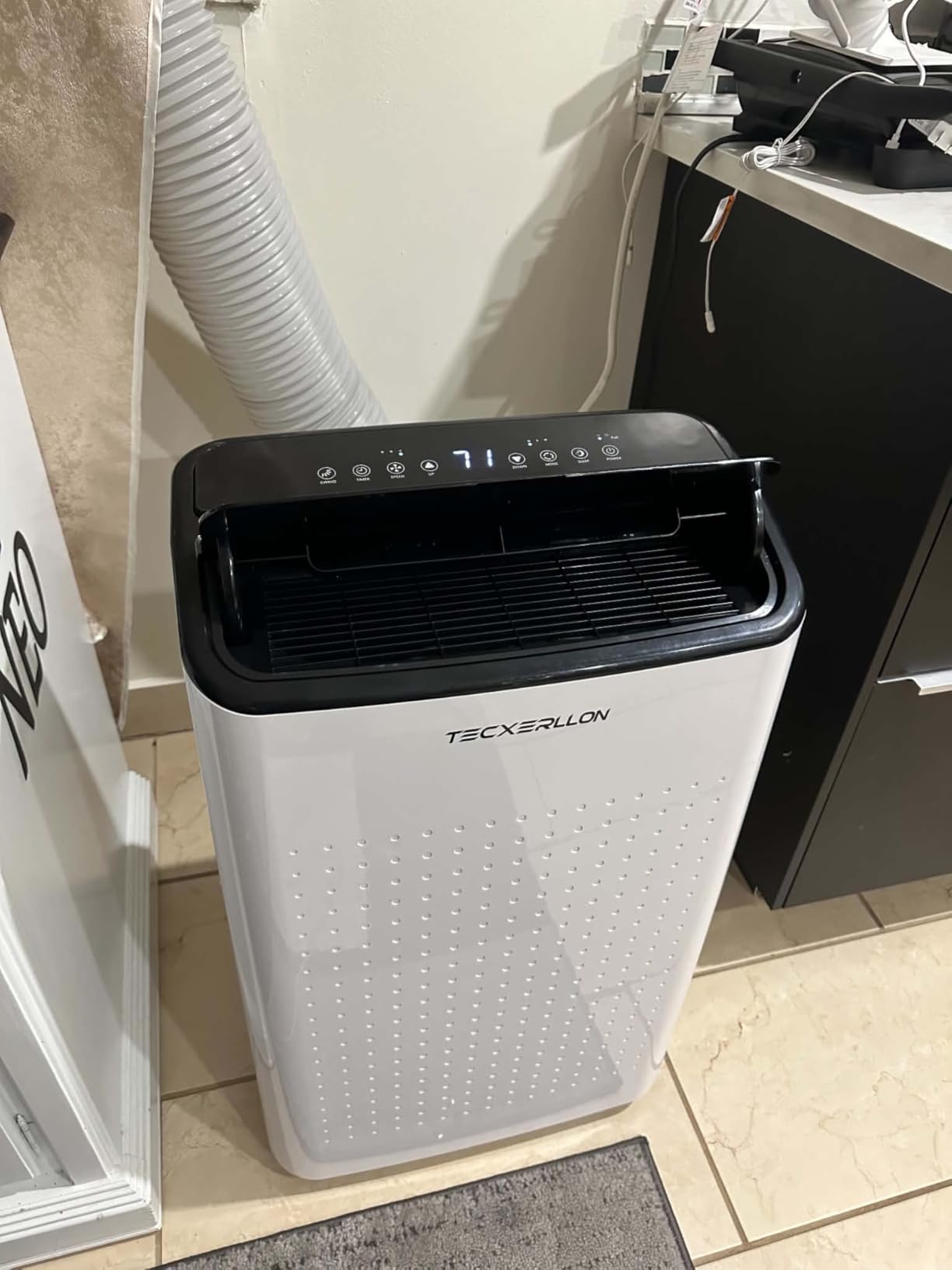 TECXERLLON 15,000 BTU Portable Air Conditioner, Cools up to 800 Sq. Ft., 4-in-1 Smart Portable AC with Dehumidifier, Fan, Sleep Mode, Self-Evaporating, Remote & Window Kit customer photo 2