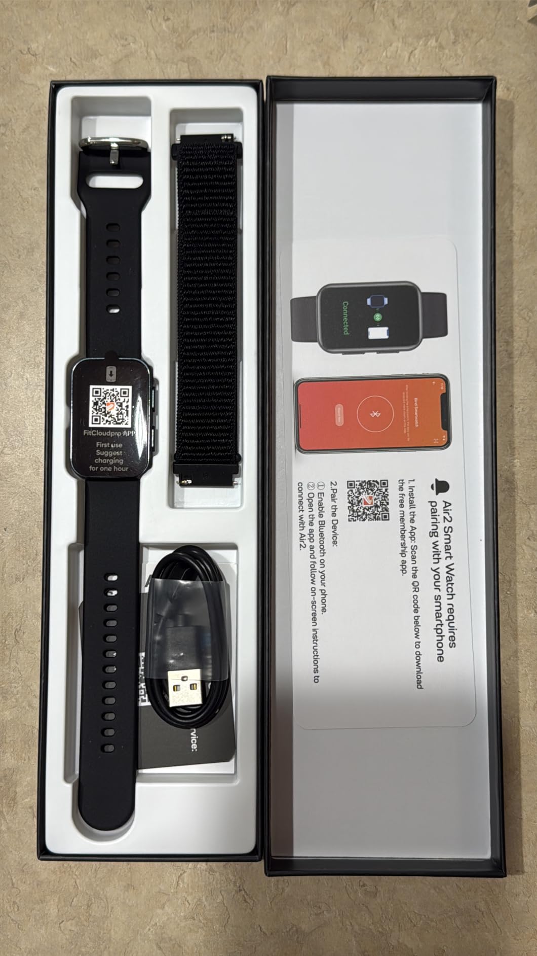 MorePro Health Fitness Tracker for Women Men, 24/7 Heart Rate Blood Pressure & Oxygen Monitoring, Sleep Tracker, 100+ Sport Modes Smart Watch, IP68 Waterproof, 2 Bands, Compatible Android iOS customer photo 2