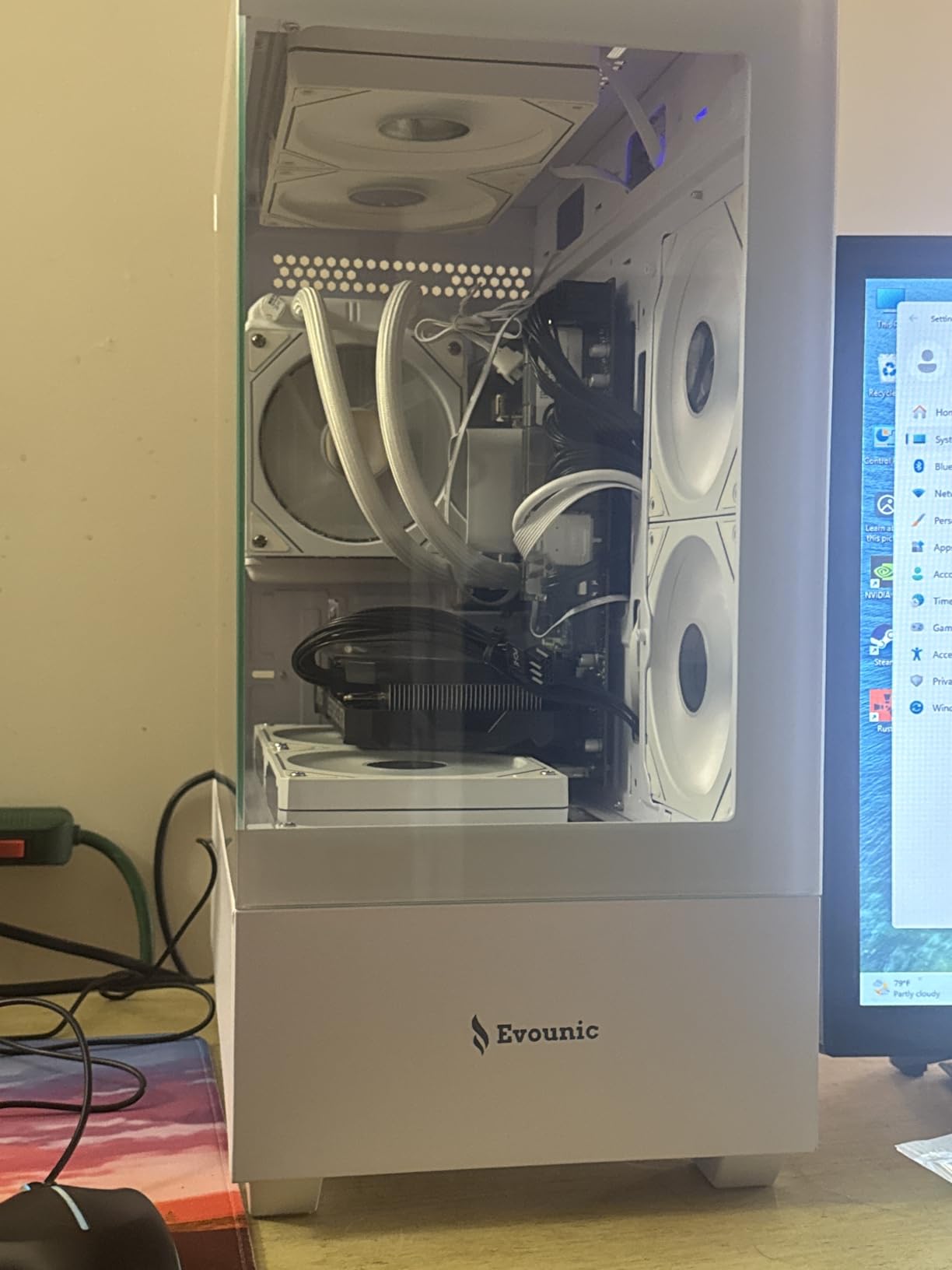 Gaming Desktop PC Computer Liquid Cooled - 12-Core Processor, GeForce RTX 4060 GDDR6, 64GB RAM, 512GB NVMe SSD + 1TB HDD, WiFi 6 & BT 5.4, 7x ARGB Fans, 650W PSU, Windows 11 customer photo 1