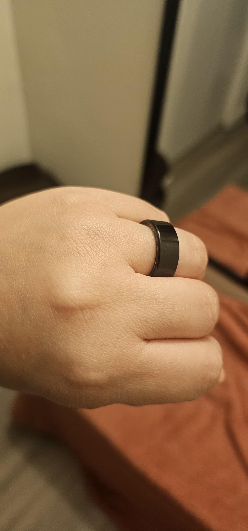 Smart Ring for Women Men, Fitness Tracker Ring with Heart Rate, Sleep Monitoring, Blood Oxygen, Step Counting for iOS and Android, No Subscription Fee, Waterproof (Silver, 9) customer photo 1
