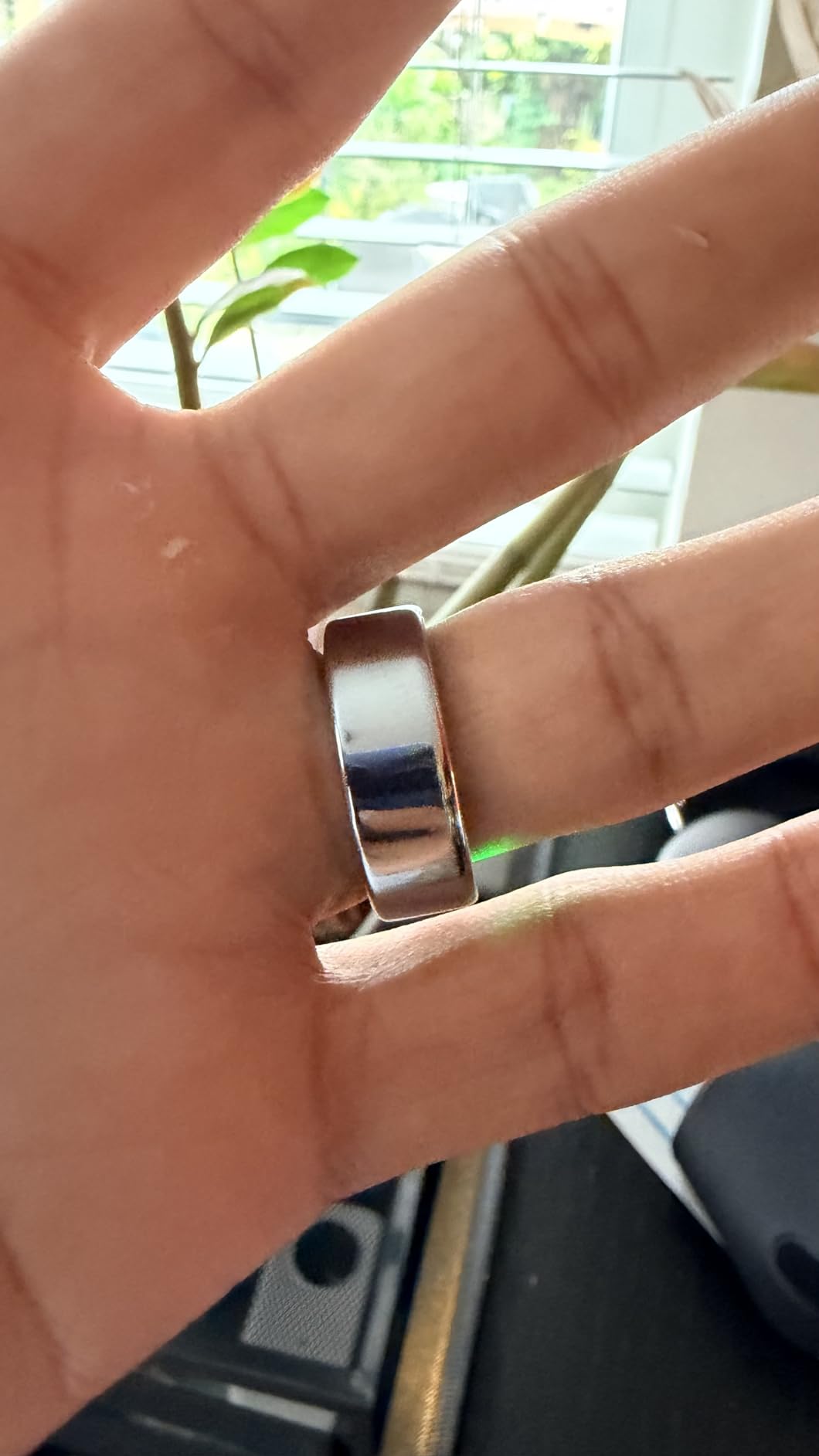 Smart Health Ring Fitness Tracker for Men Women, Sleep, Stress & Activity Monitoring, IP68 Waterproof, Long Lasting Battery, No Subscription Fees, Compatible with iOS & Android, Silver 8 customer photo 2