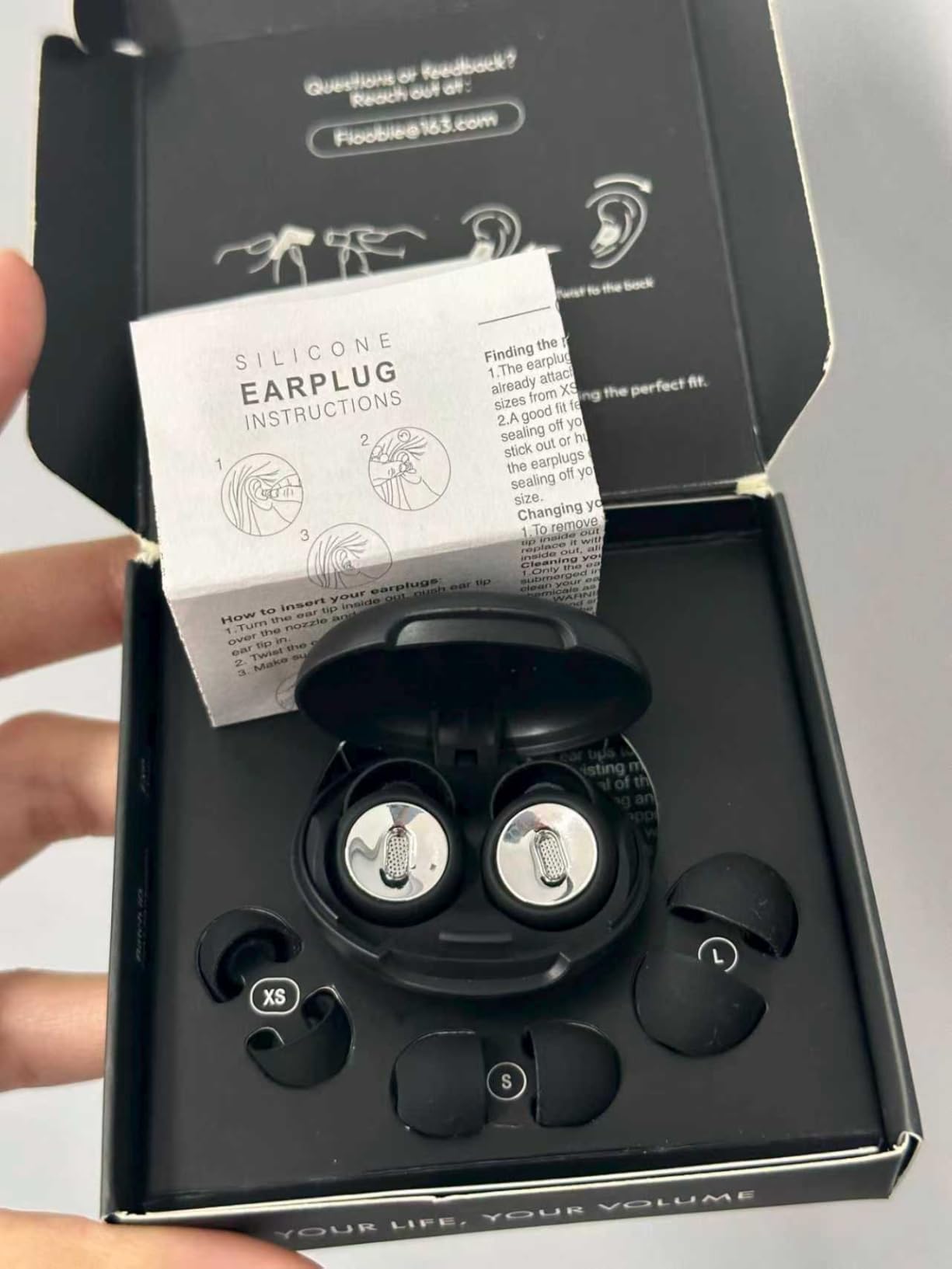 2026 Pro Ear Plugs for Sleeping, 46dB ASTM Certified Noise Cancelling Ear Plugs for Side Sleepers, 360° Pressure-Balanced, Snore & Noise Blocking with 6 Ear Tips, All-Day Comfortable Fit, Black customer photo 2