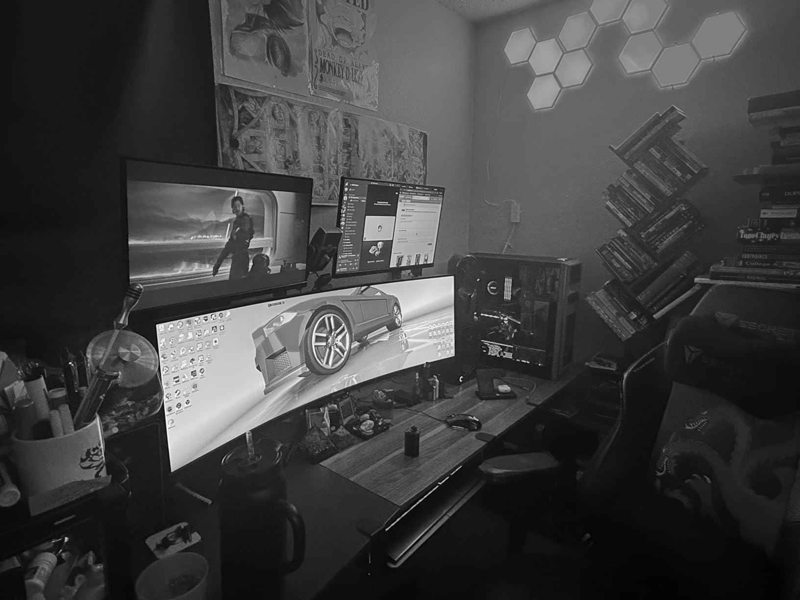 Deco Gear 49 Inch Curved Ultrawide Monitor, 5120x1440 Dual QHD 32:9 1500R VA Display, HDR400, 120Hz, Adaptive Sync, 1ms MPRT, USB-C 65W PD, KVM, PIP/PBP, Gaming & Workstation Setup, for PC & Laptop customer photo 1