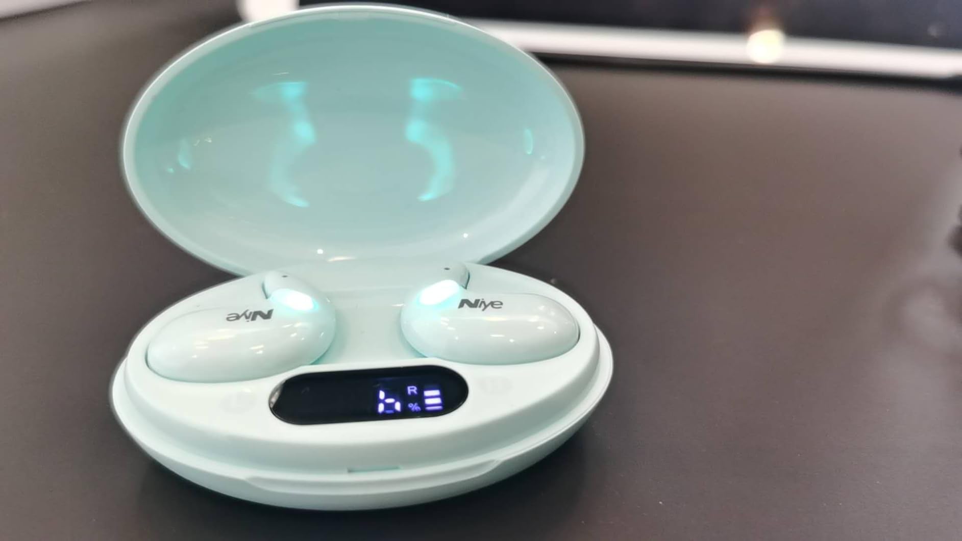 Invisible Earbuds, Sleep Earbuds for Side Sleepers, Mini Wireless Sleep Headphones with Physical Button Control, LED Digital Display, Ultra-Thin Lightweight Earbuds for Small Ears, Emerald Green customer photo 2
