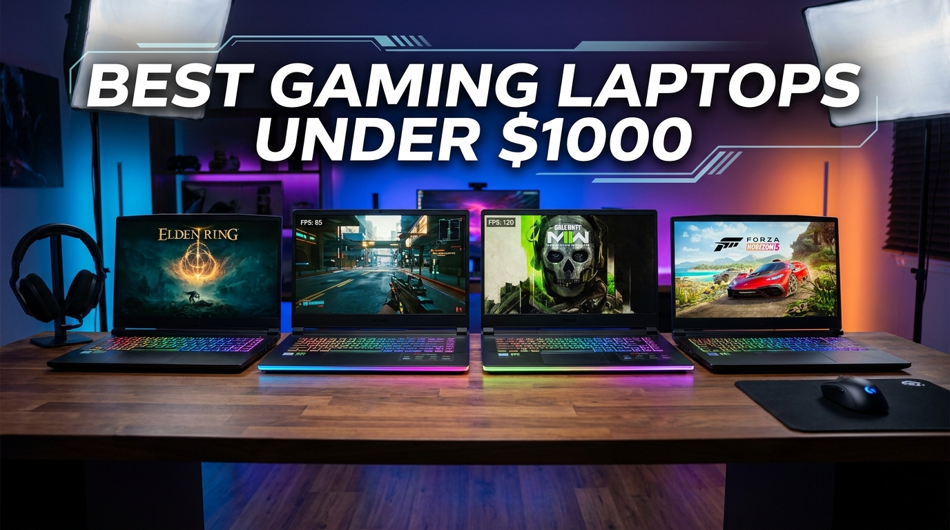 10 Best Gaming Laptops Under $1000 (August 2026) Tested & Ranked