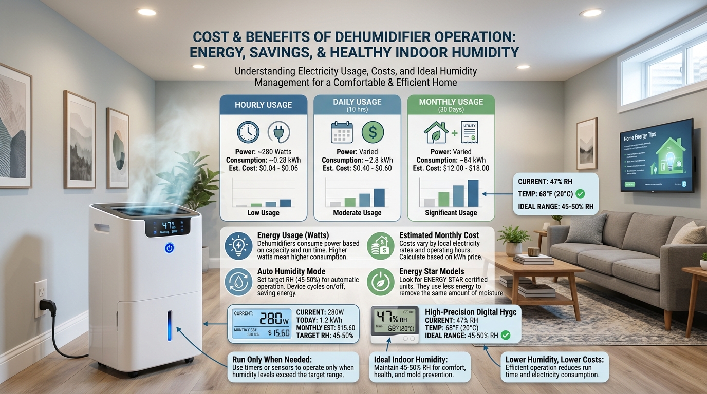 How Much Does It Cost to Run a Dehumidifier 2026: Complete Guide