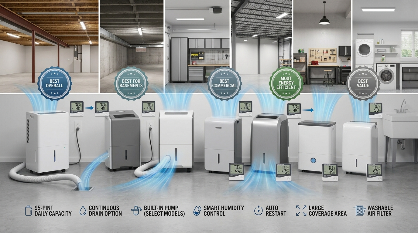 10 Best 95 Pint Dehumidifiers (August 2026) – Expert Reviews