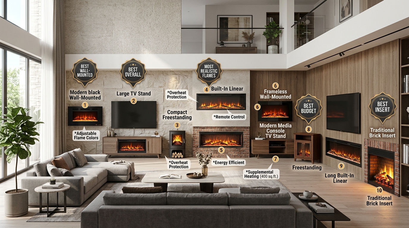 10 Best Electric Fireplaces (August 2026) – Expert Reviews & Top Picks