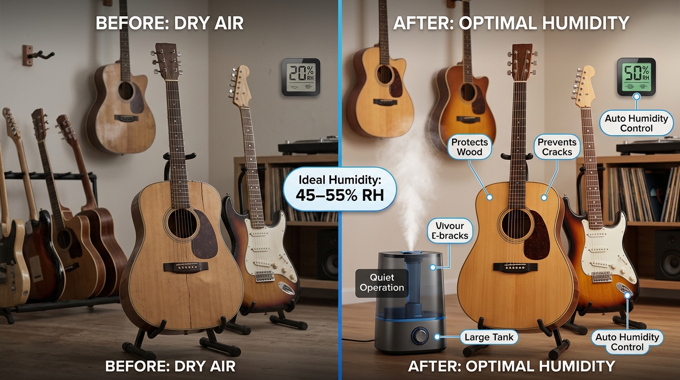 12 Best Humidifier for Guitar Room (August 2026): Expert Reviews