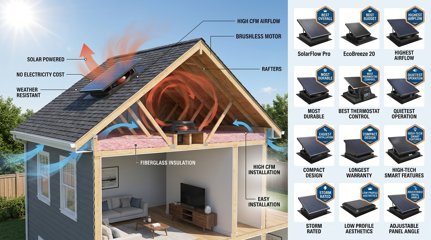13 Best Solar Attic Fan (August 2026): Expert Reviews