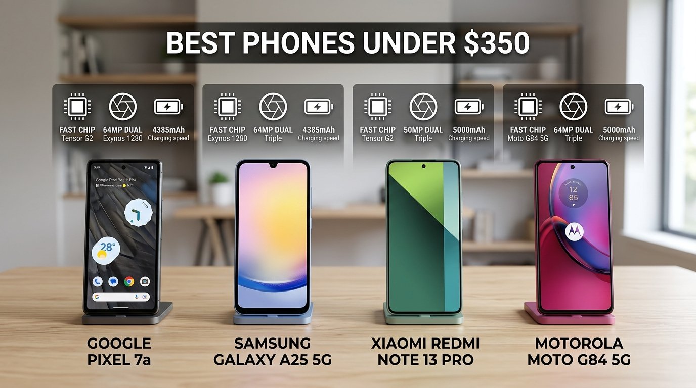 7 Best Phones Under $350 (August 2026) Budget Picks