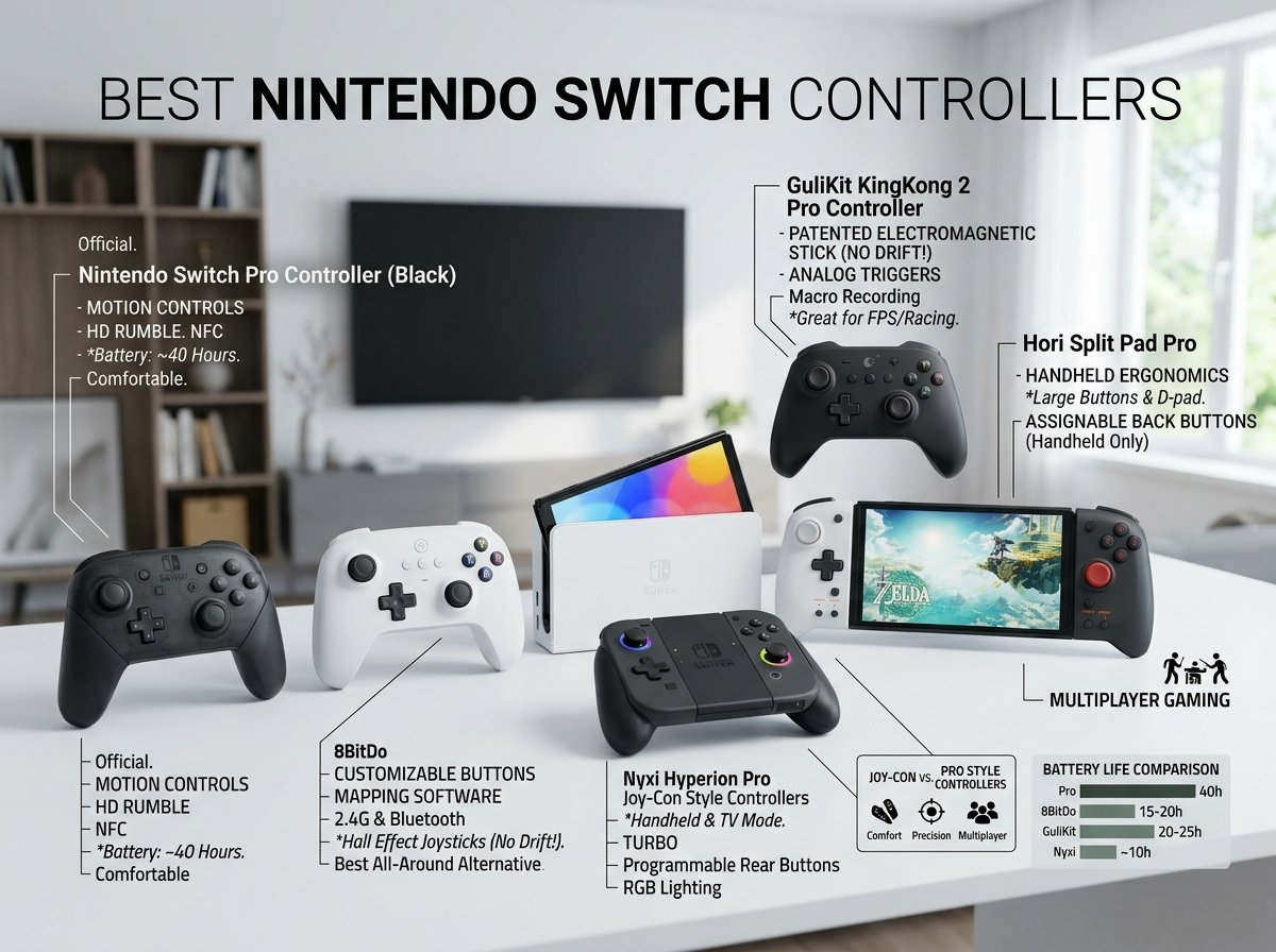 10 Best Nintendo Switch Controllers (August 2026) Top Picks Reviewed