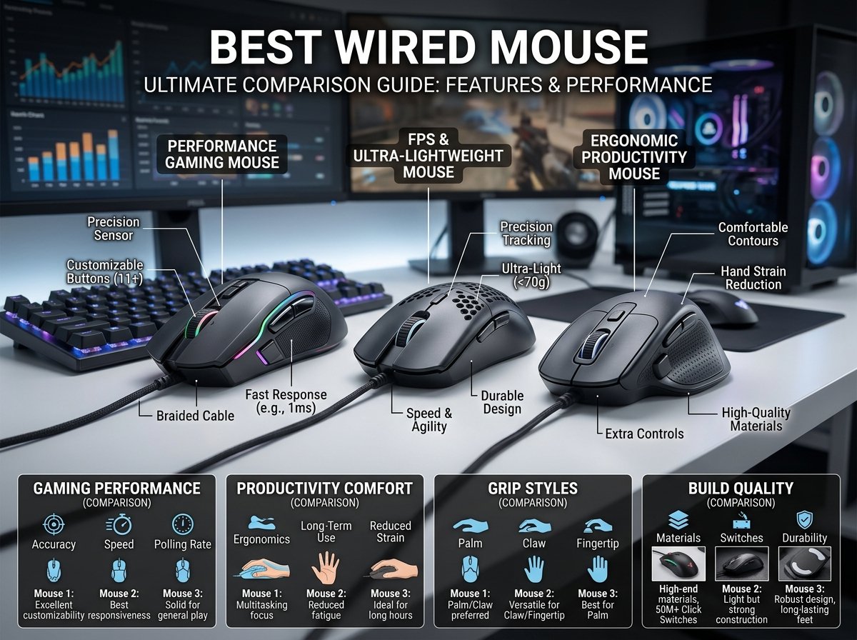 12 Best Wired Mouse (August 2026) Top Picks for Gaming and Work