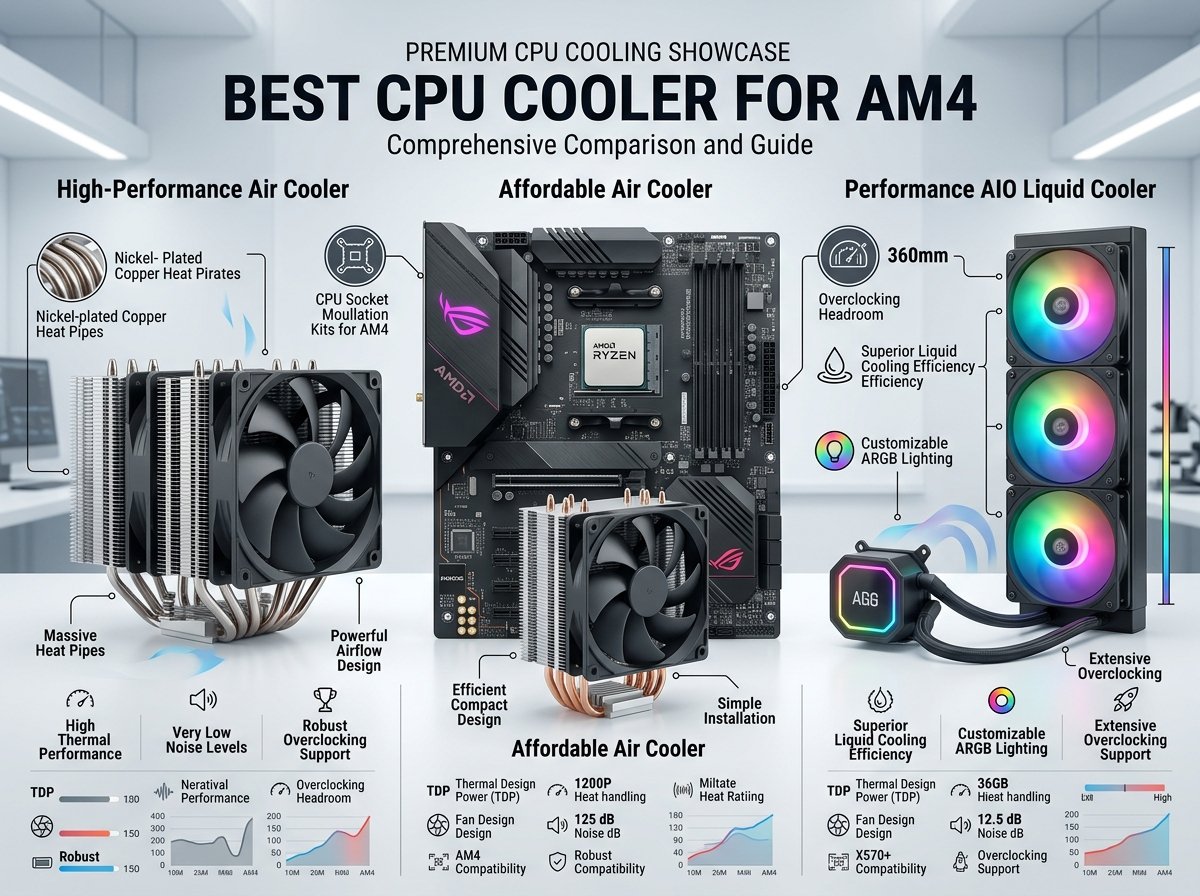 10 Best CPU Coolers For AM4 (August 2026)