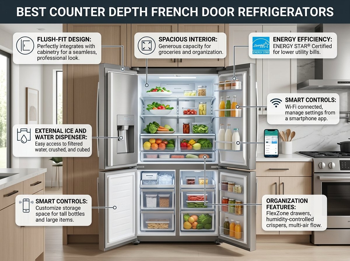 7 Best Counter Depth French Door Refrigerators (August 2026) Tested Picks