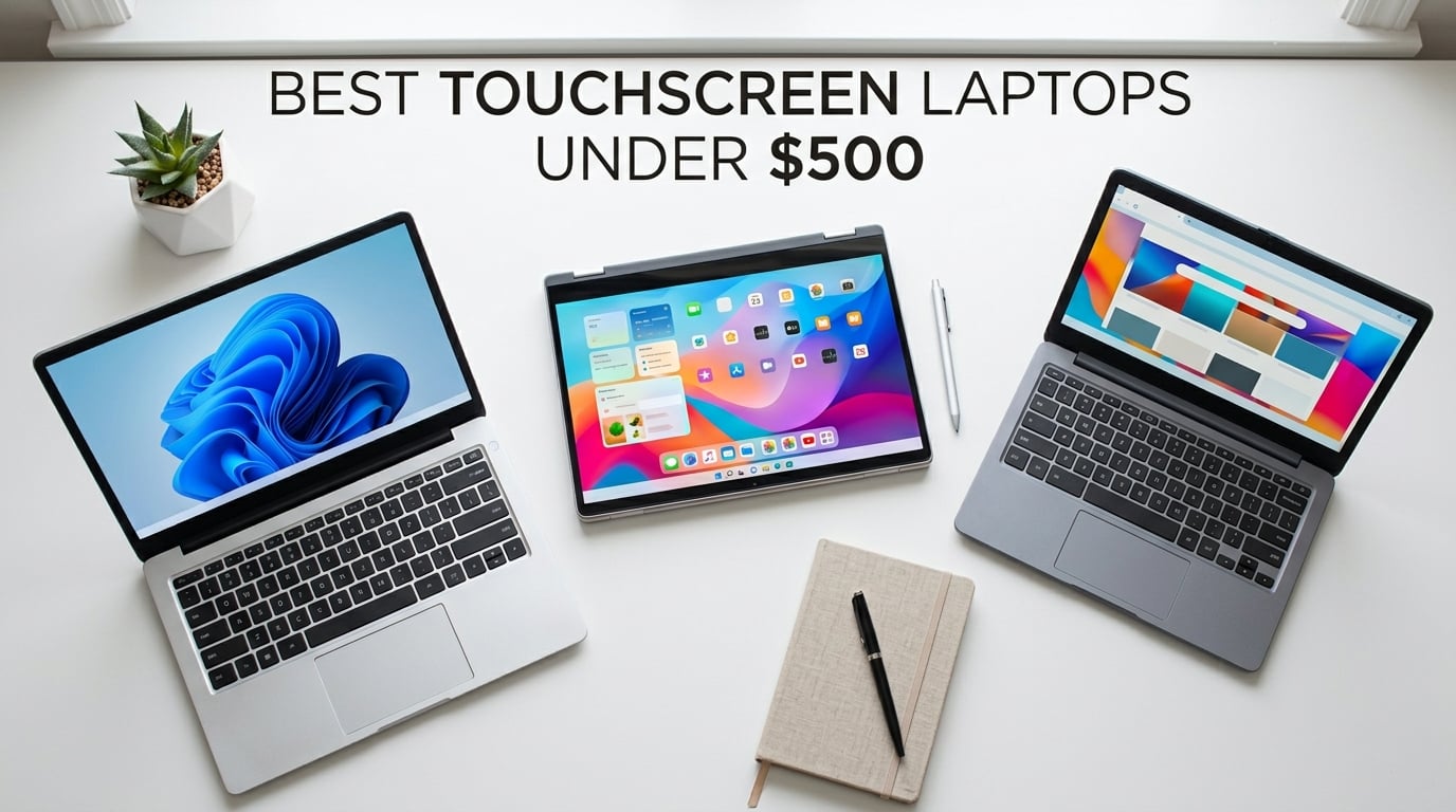 10 Best Touchscreen Laptops Under $500 (August 2026) Tested & Reviewed