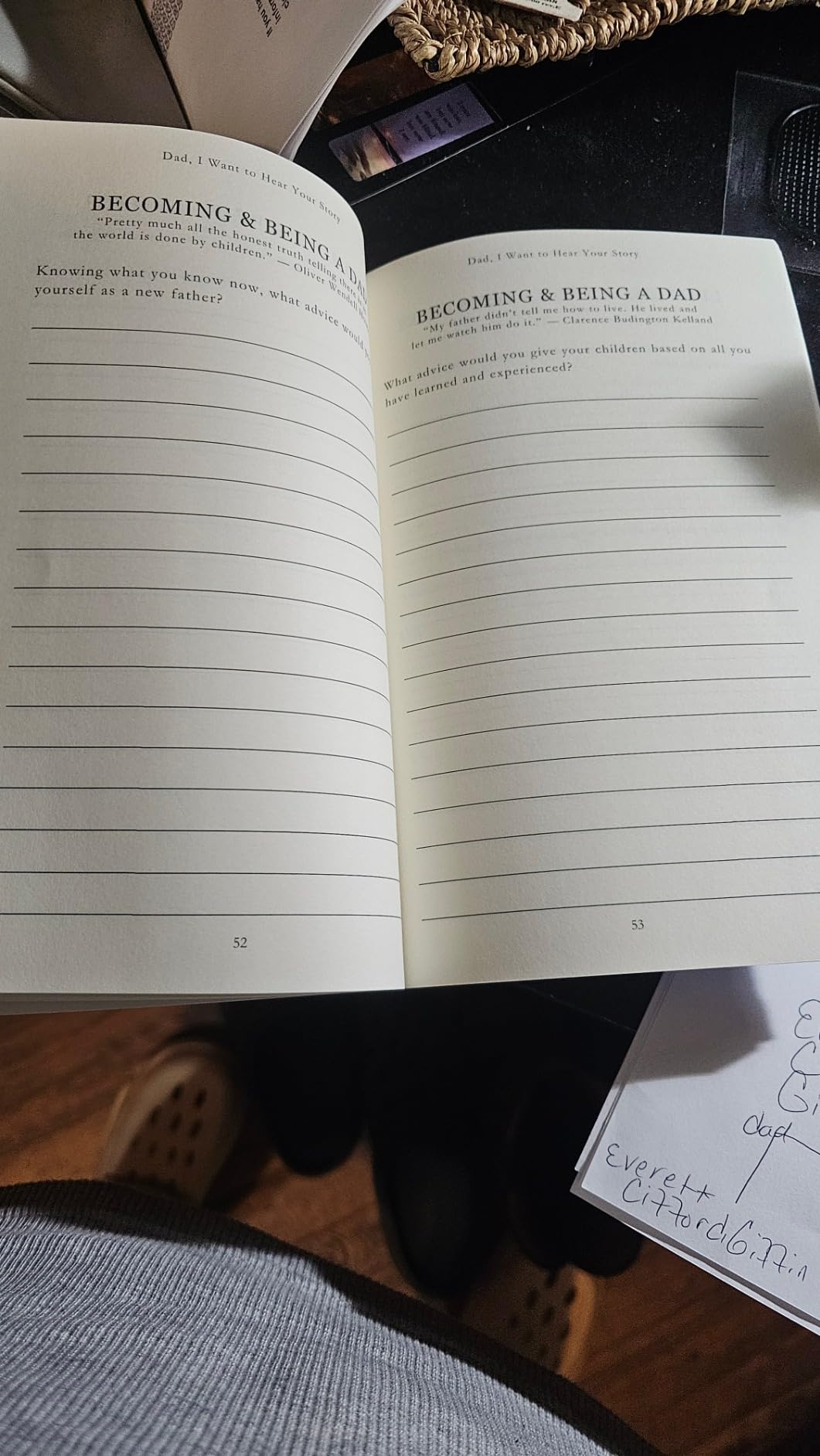 Dad, I Want to Hear Your Story: A Father's Guided Journal to Share His Life & His Love (Hear Your Story Books) customer photo 2