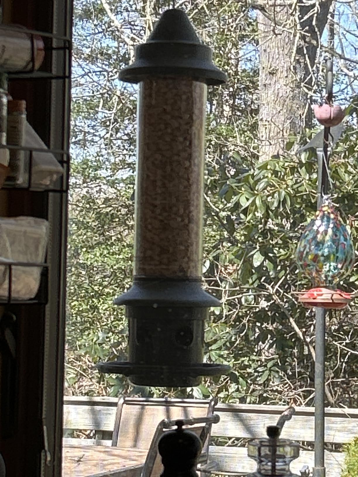 Squirrel Buster Plus Squirrel-proof Bird Feeder w/Cardinal Ring and 6 Feeding Ports, 5.1-pound Seed Capacity, Adjustable, Pole-mountable customer photo 1
