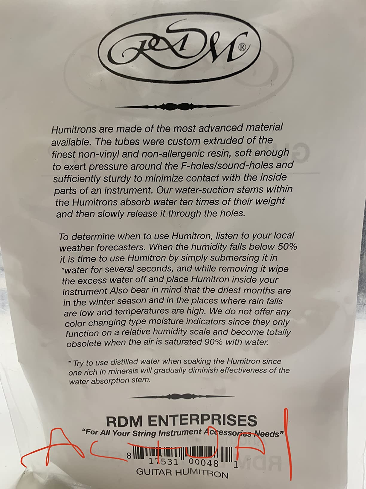 Martin Guitar Humidifier customer photo 2