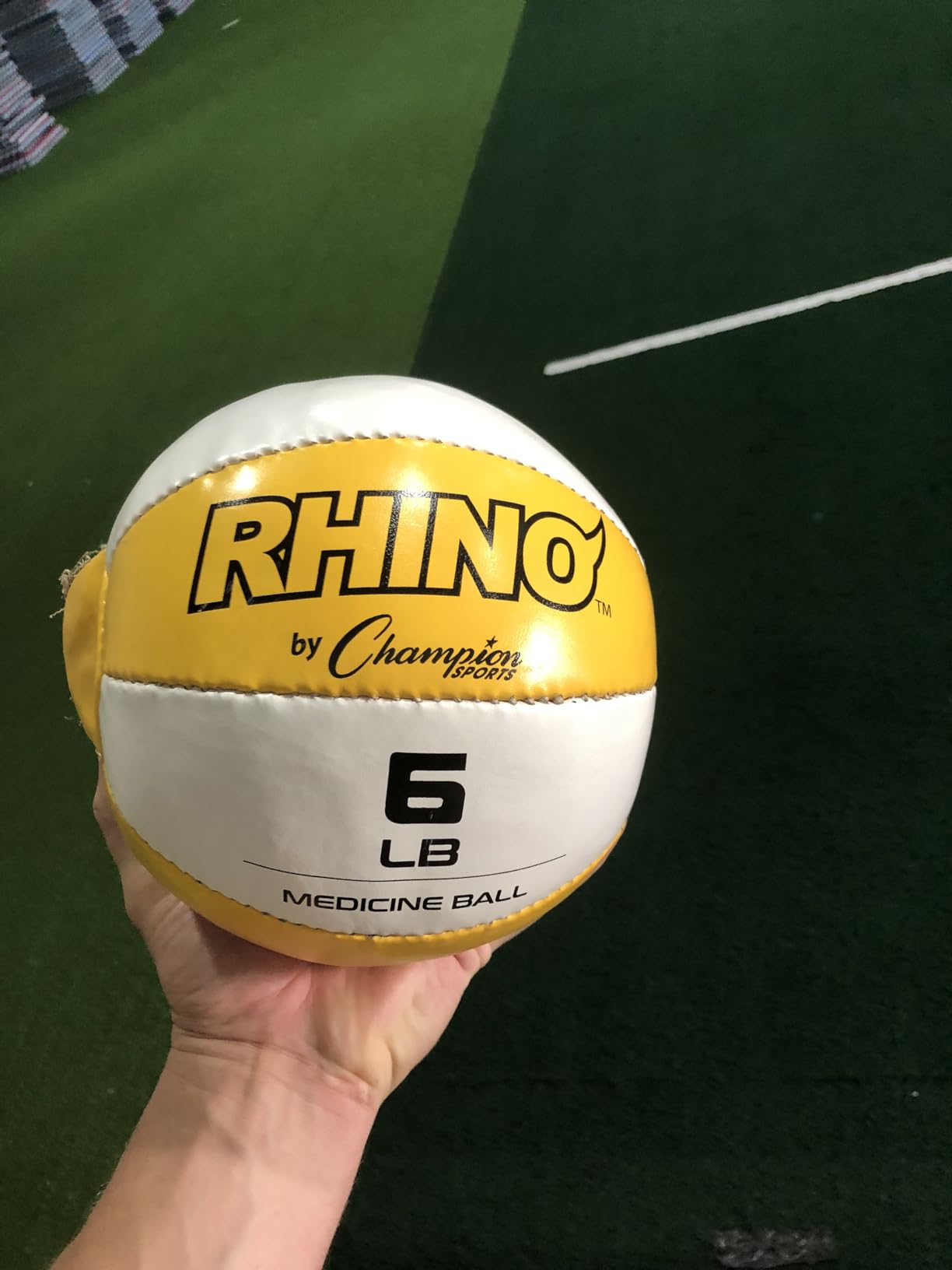 Champion Sports Leather Medicine Balls - Durable Weighted Balls for Strength, Core & Conditioning Training customer photo 1