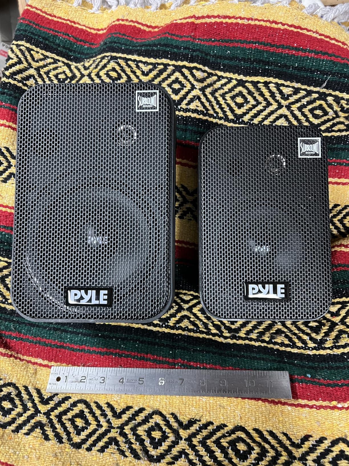 Dual Waterproof Outdoor Speaker System - 6.5 Inch Pair of Weatherproof Wall/Ceiling Mounted Speakers - Pyle PDWR50B (Black) customer photo 2