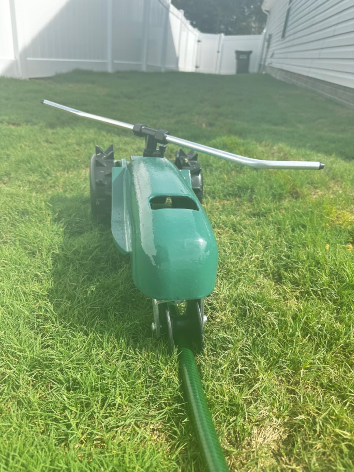 Orbit Traveling Tractor Water Sprinkler - Self-Propelled Traveling Sprinkler for Wide Lawn Coverage - Cast-Iron Body with Adjustable Coverage - Three-Speed - Automatic Shut Off - 58322 customer photo 2