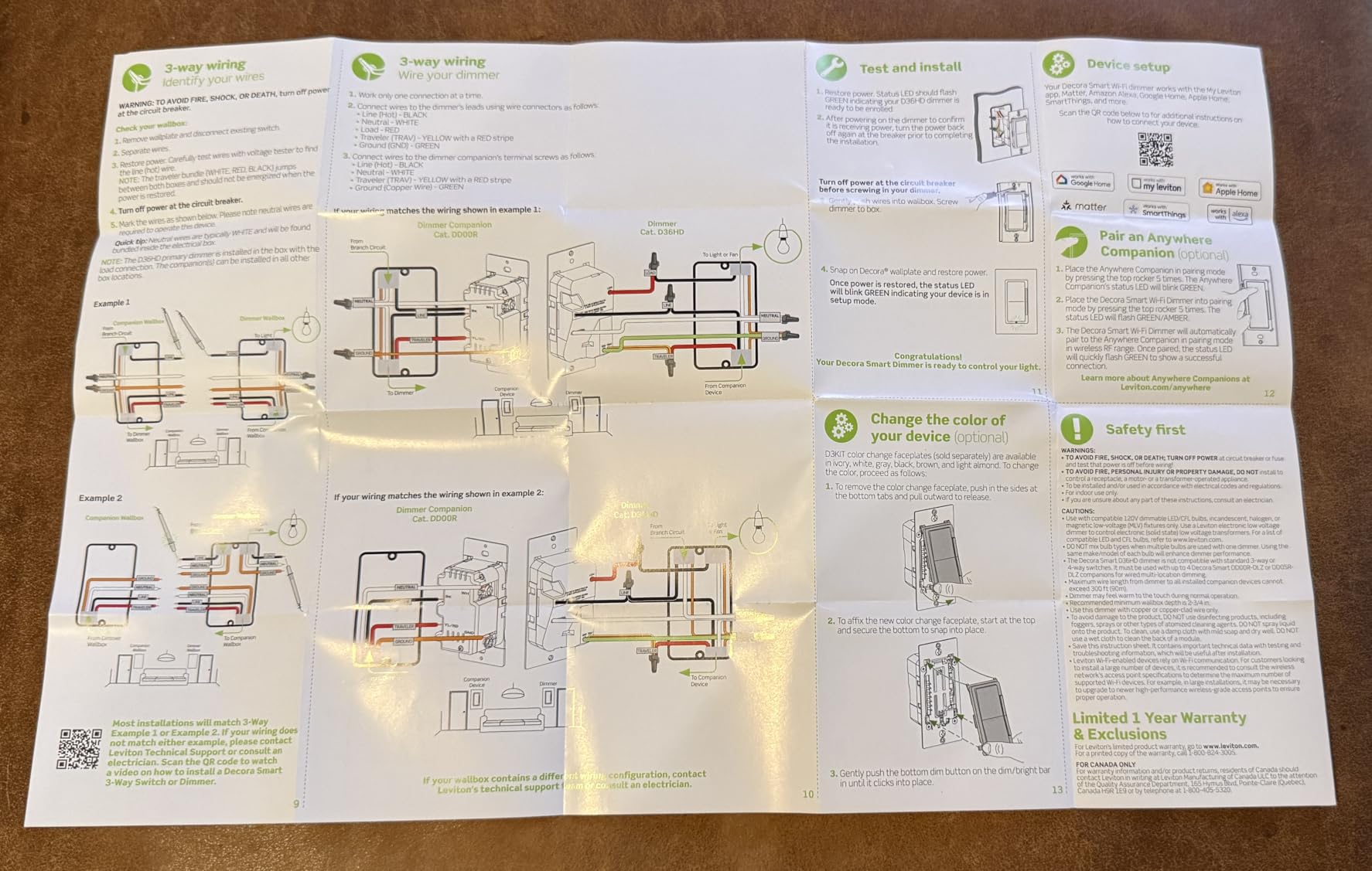 Leviton Decora Smart Dimmer Switch, Wi-Fi, Works with Matter, My Leviton, Alexa, Google Assistant, Apple Home/Siri & Wired or Wire-Free 3-Way, Neutral Wire Required, D36HD-1RW, White customer photo 1