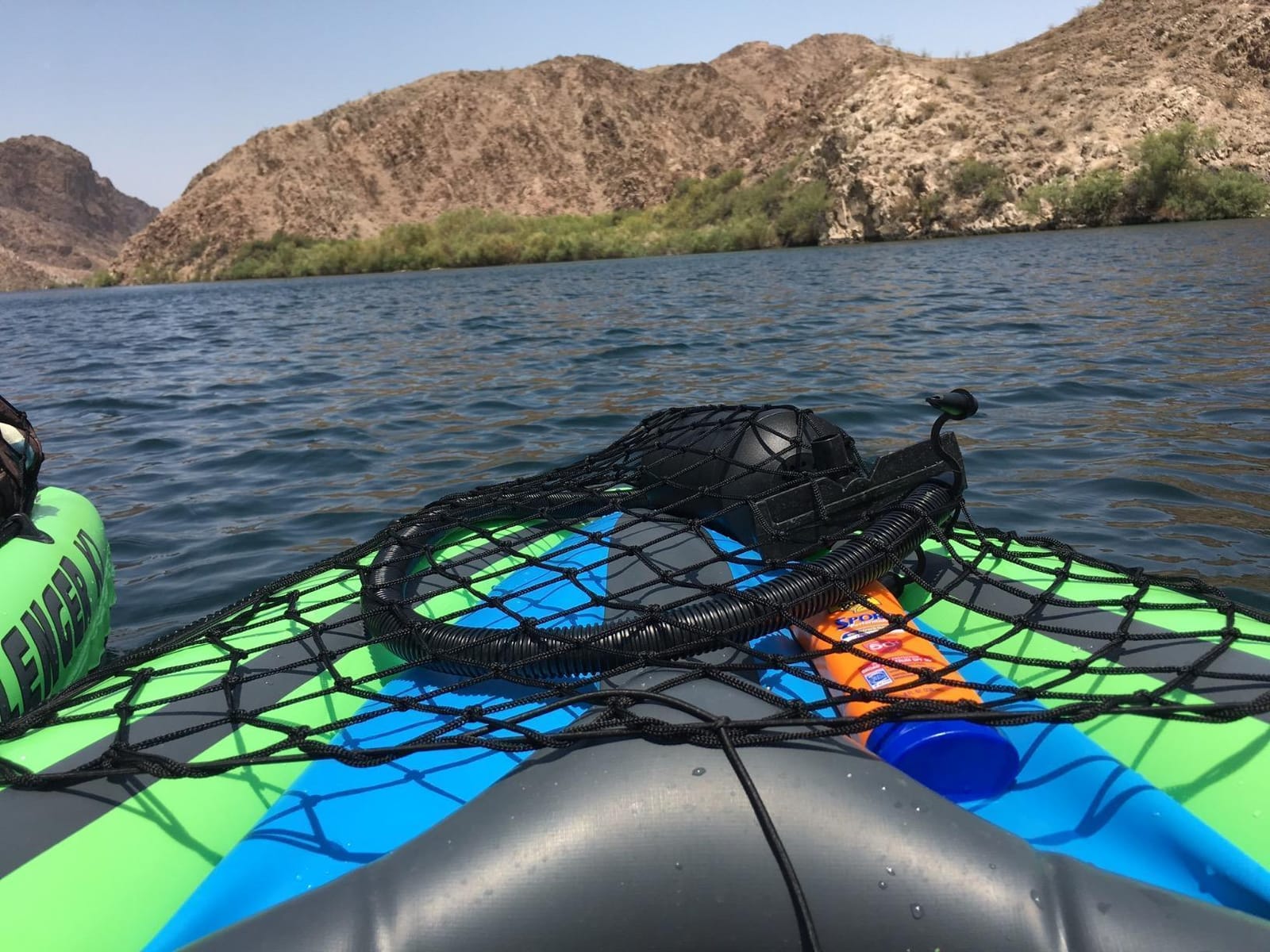 INTEX Challenger Inflatable Kayak Series: Includes Deluxe 86in Kayak Paddles and High-Output Pump - SuperStrong PVC - Adjustable Seat with Backrest - Removable Skeg - Cargo Storage Net customer photo 1