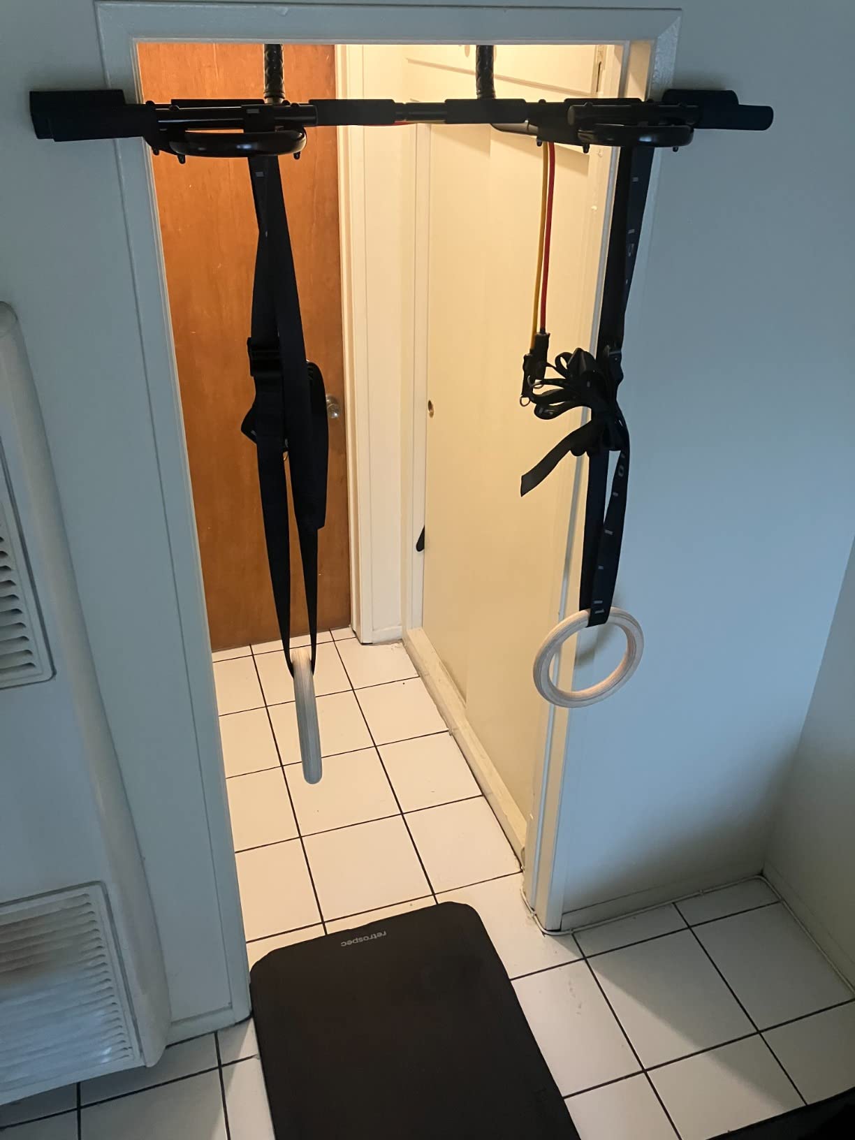 ProsourceFit Pull Up Bar for Multi Use Fitness & Home Gym Exercise customer photo 1