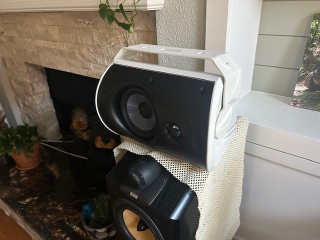 Polk Audio Atrium 6 All-Weather Outdoor Speakers with Bass Reflex Enclosure (Pair, Black), Broad Sound Coverage, Speed-Lock Mounting System customer photo 2