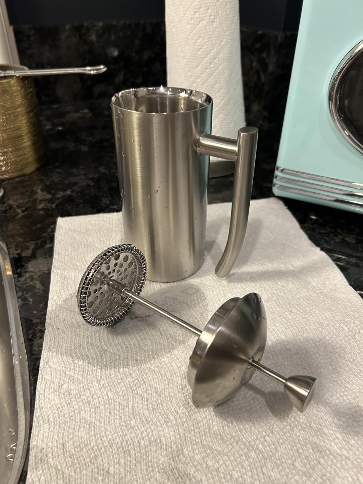 Frieling French Press Coffee Maker - 23 Ounce, Brushed Stainless Steel - Coffee Press & Cold Brew Pitcher - Stovetop Espresso Maker for Camping & Travel customer photo 1
