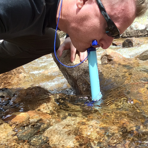 LifeStraw Personal Water Filter for Hiking, Travel and Emergency, Blue, 1PK | Water Filter for Hiking, Camping, Travel, and Emergency Preparedness, Removes Bacteria & Parasites customer photo 1