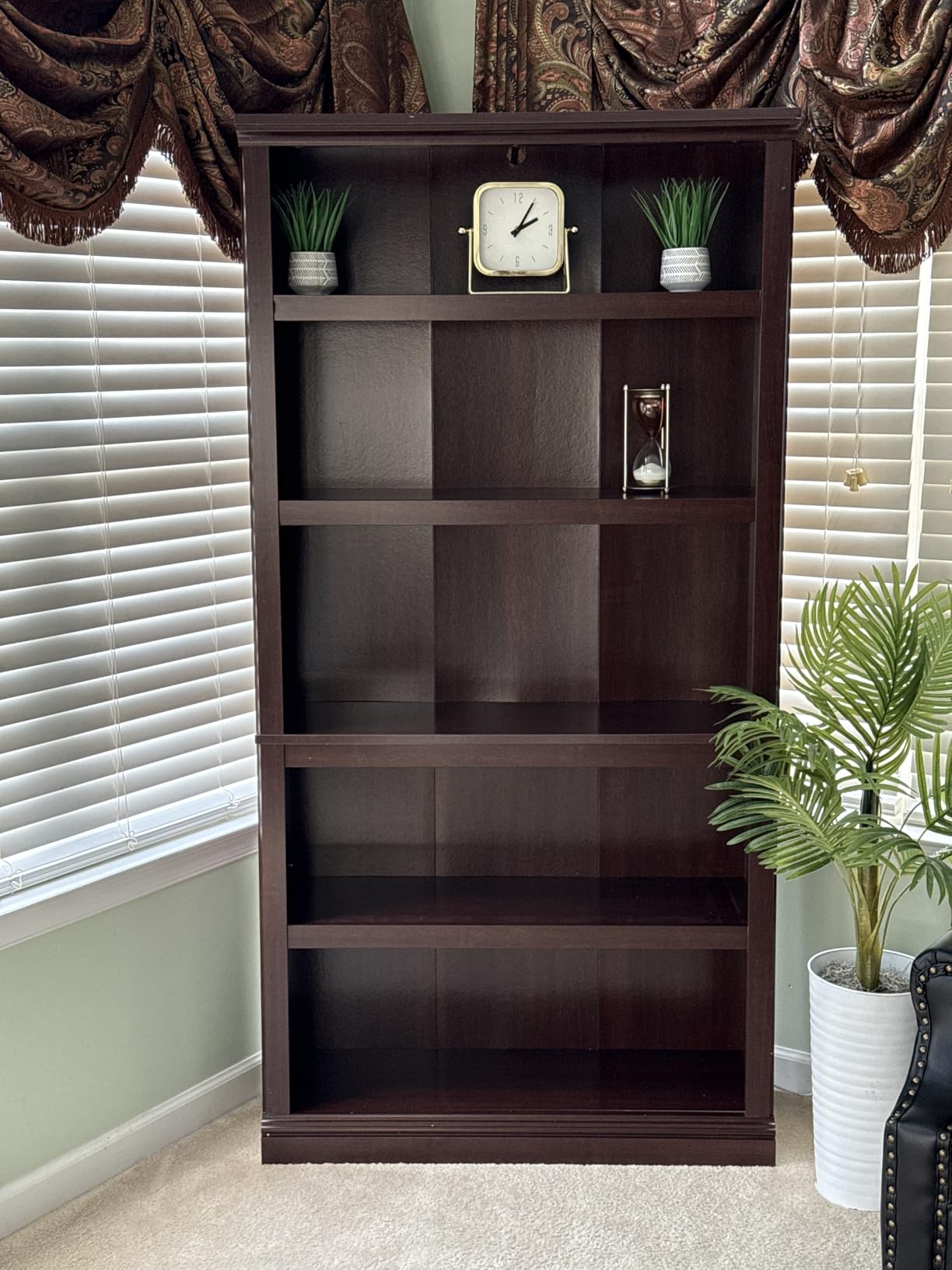 Sauder Miscellaneous Storage 5-Shelf Bookcase/ Book shelf, Select Cherry finish customer photo 1