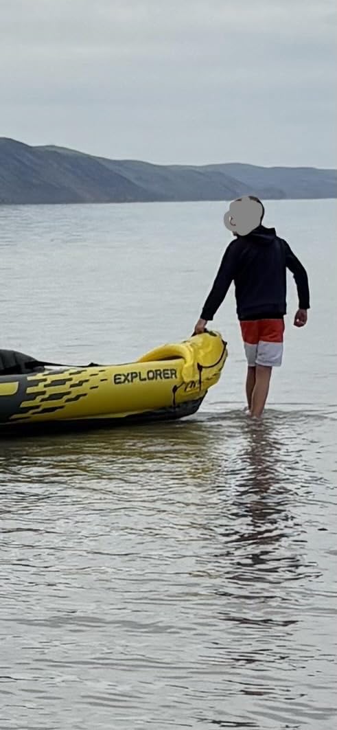 Intex 68307EP Explorer K2 Inflatable Kayak Set: Includes Deluxe 86in Aluminum Oars and High-Output Pump - SuperStrong PVC - Adjustable Seats with Backrest - 400lb Weight Capacity customer photo 1