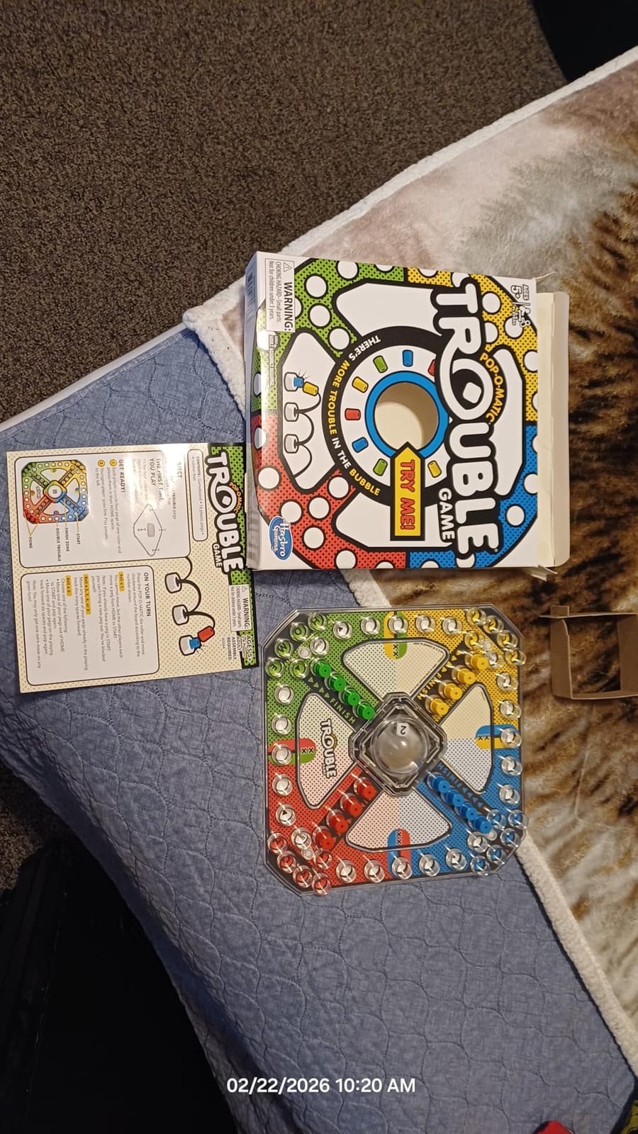 Hasbro Gaming Trouble Board Game for Kids Ages 5 and Up, 2-4 Players customer photo 1