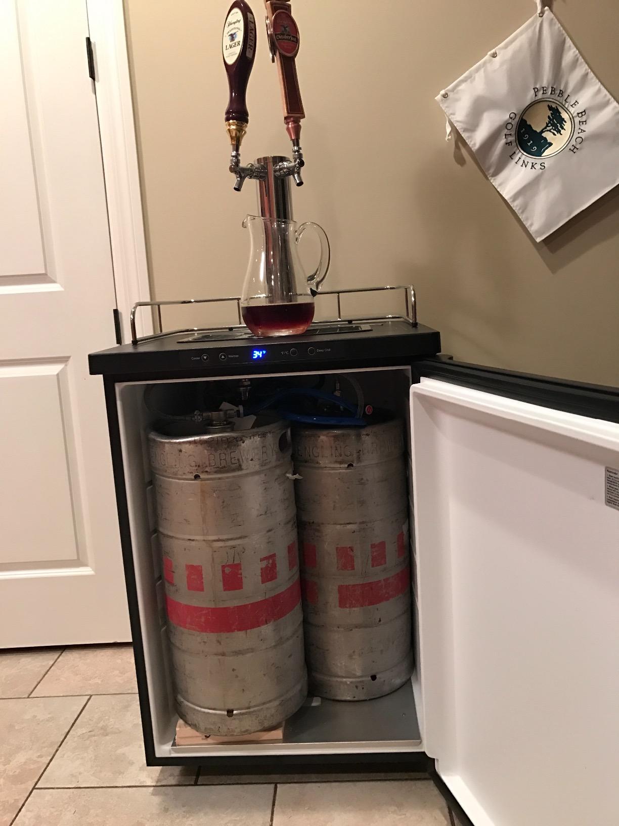 Kegco K309B-2 Double Faucet Digital Black Kegerator customer photo 2