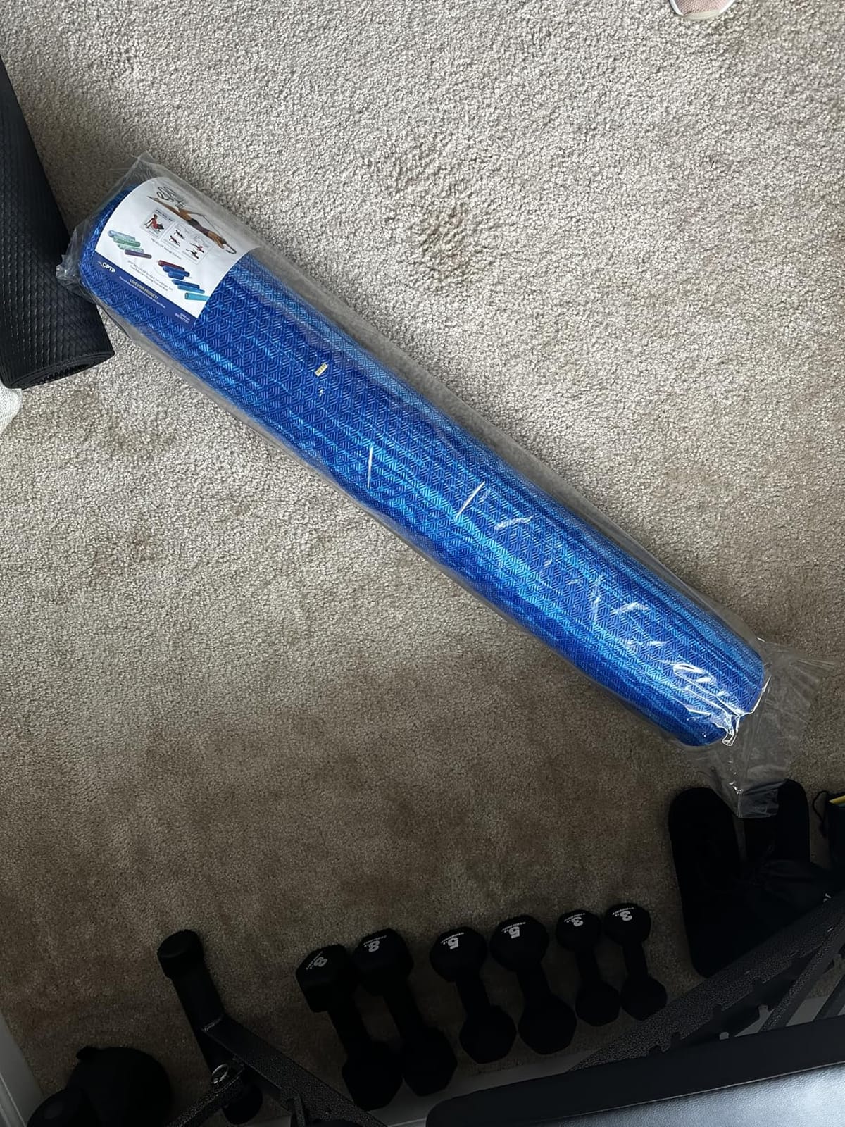 OPTP PRO-Roller Soft Density Foam Roller - Low Density Soft Foam Roller for Physical Therapy, Pilates, Yoga Foam Roll Exercises, and Muscle Recovery- Blue 36