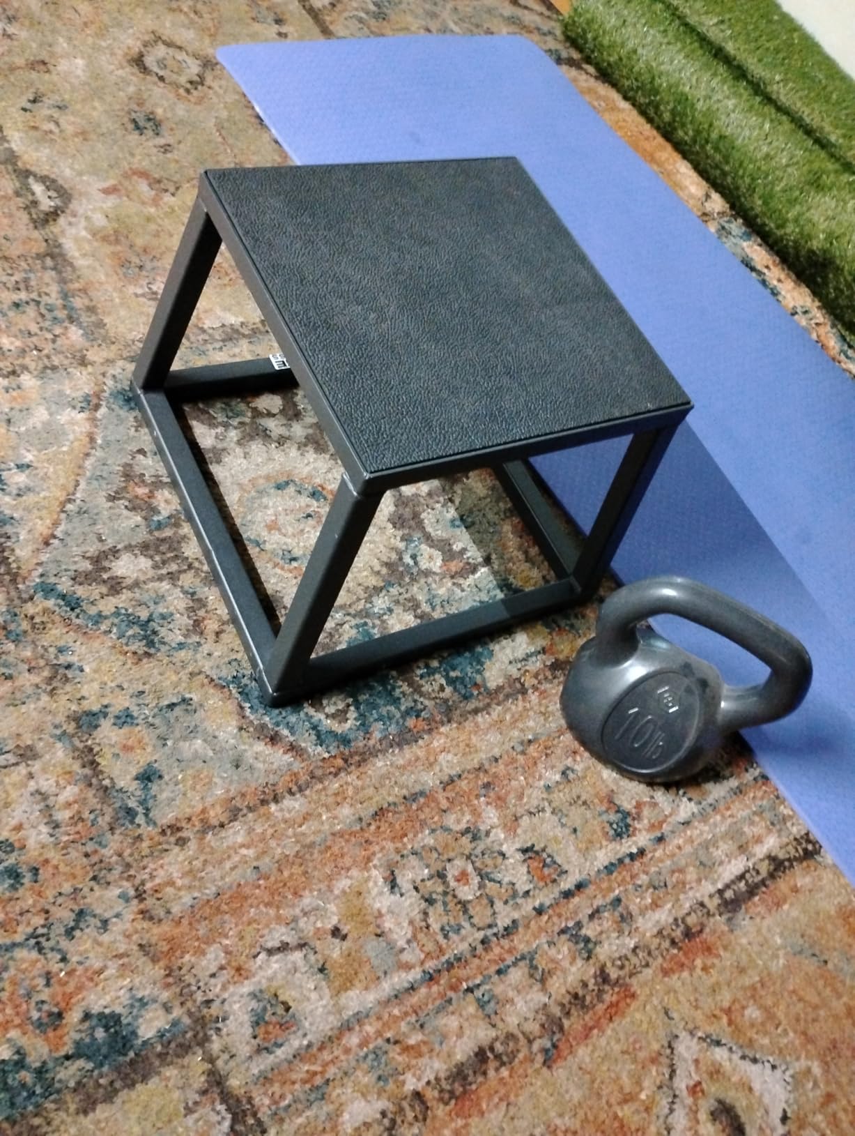 Rage Fitness Steel Plyo Box 12-18-24 Inch High Anti-Slip Pre-Assembled Plyometric Jump Box for Home Gym Conditioning and Strength Training (Sold Individually) Plyometric Platform Step customer photo 1