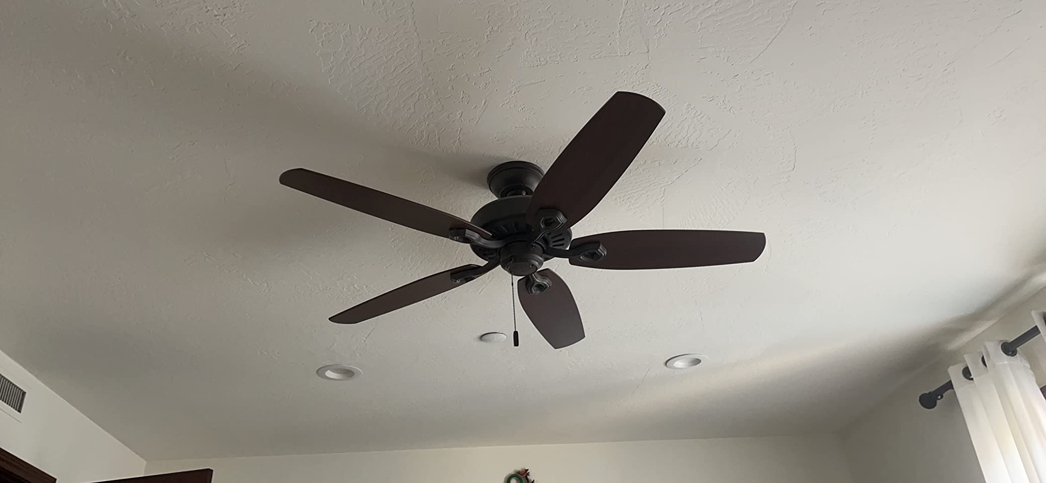 Hunter Builder Elite, Indoor, Ceiling Fan, No Light, 52 inch, New Bronze | Standard Mount, Pull Chain, 5 Blades, For Bedroom, Living Room, Kitchen, 53242 customer photo 2