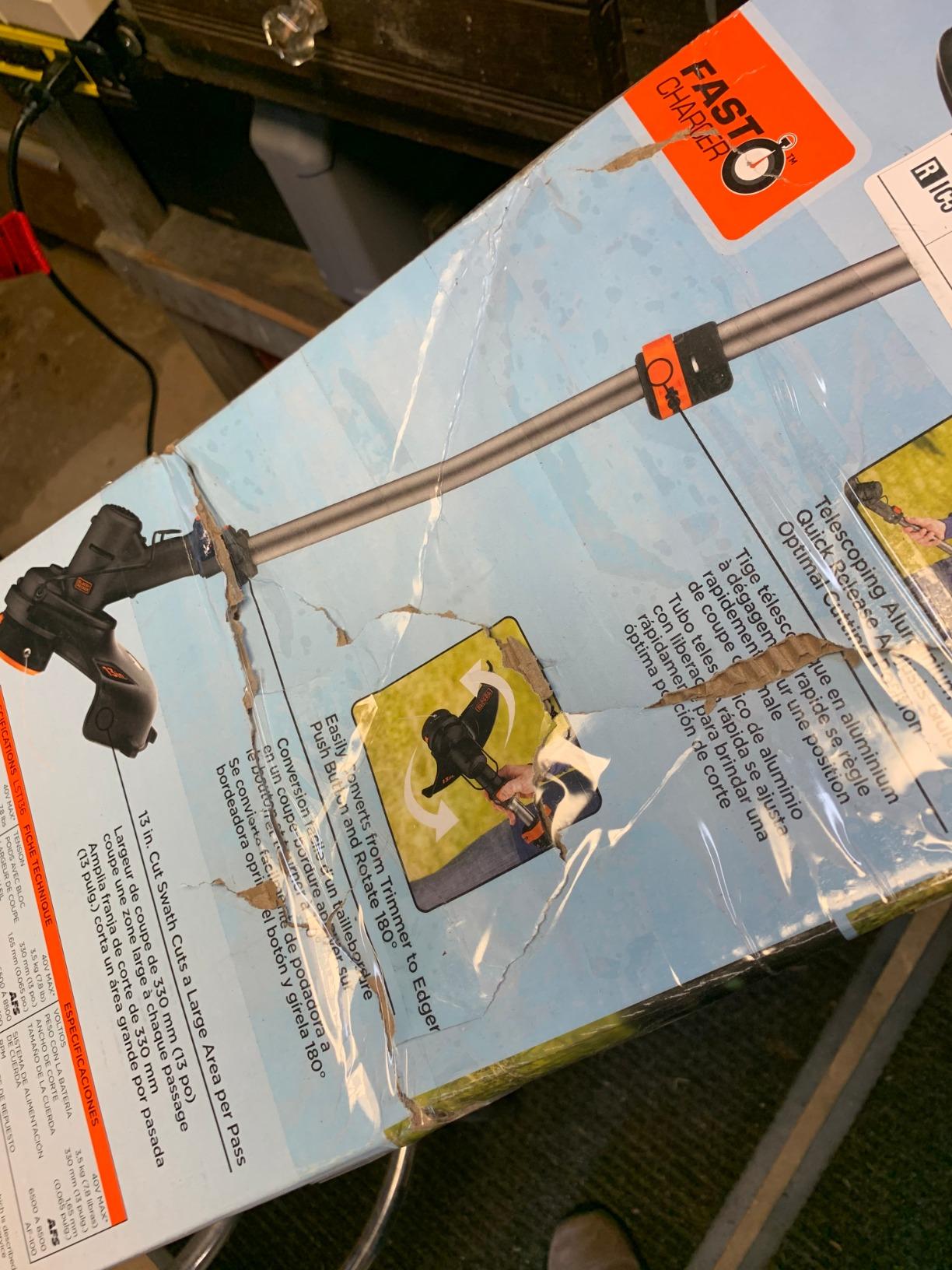 BLACK+DECKER 40V MAX 13 in String Trimmer Edger Cordless with Adjustable Telescoping Pole, 2 in 1 Weed Wacker Lawn Edger, Includes Battery and Charger (LST136) customer photo 1