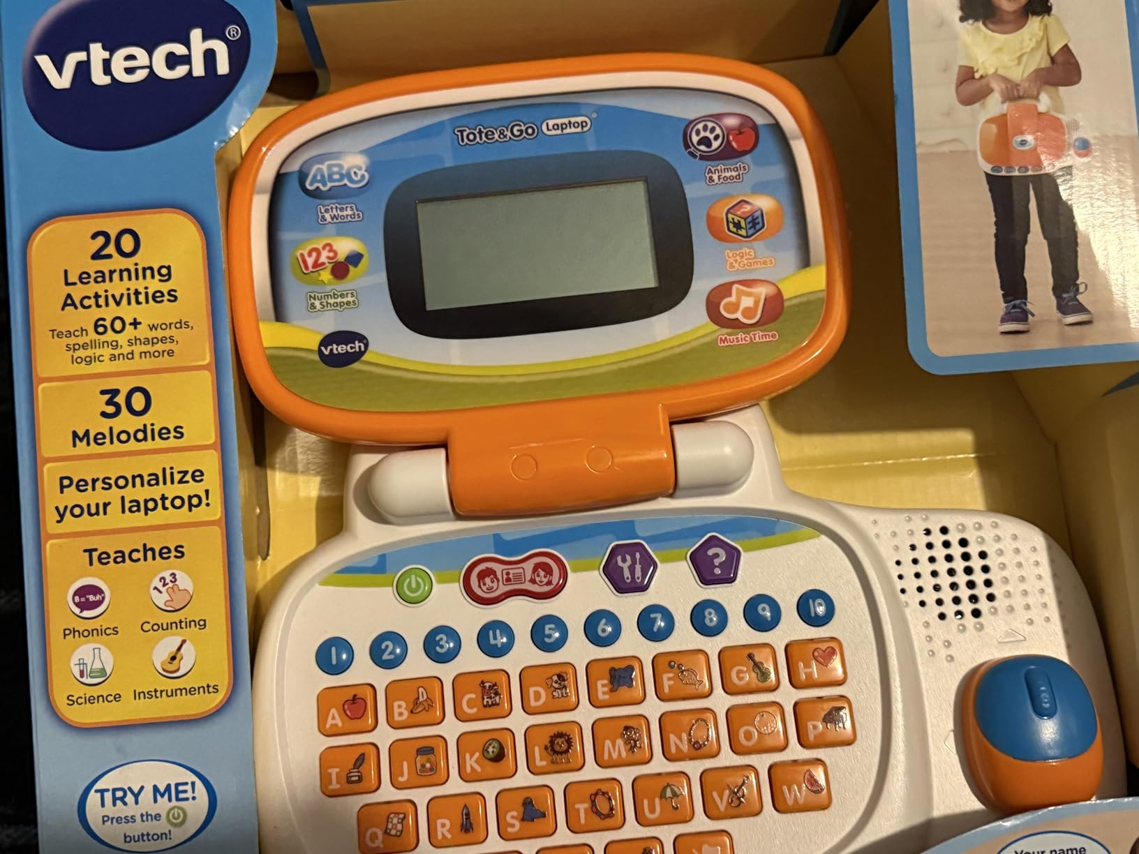 VTech Tote and Go Laptop, Orange customer photo 1