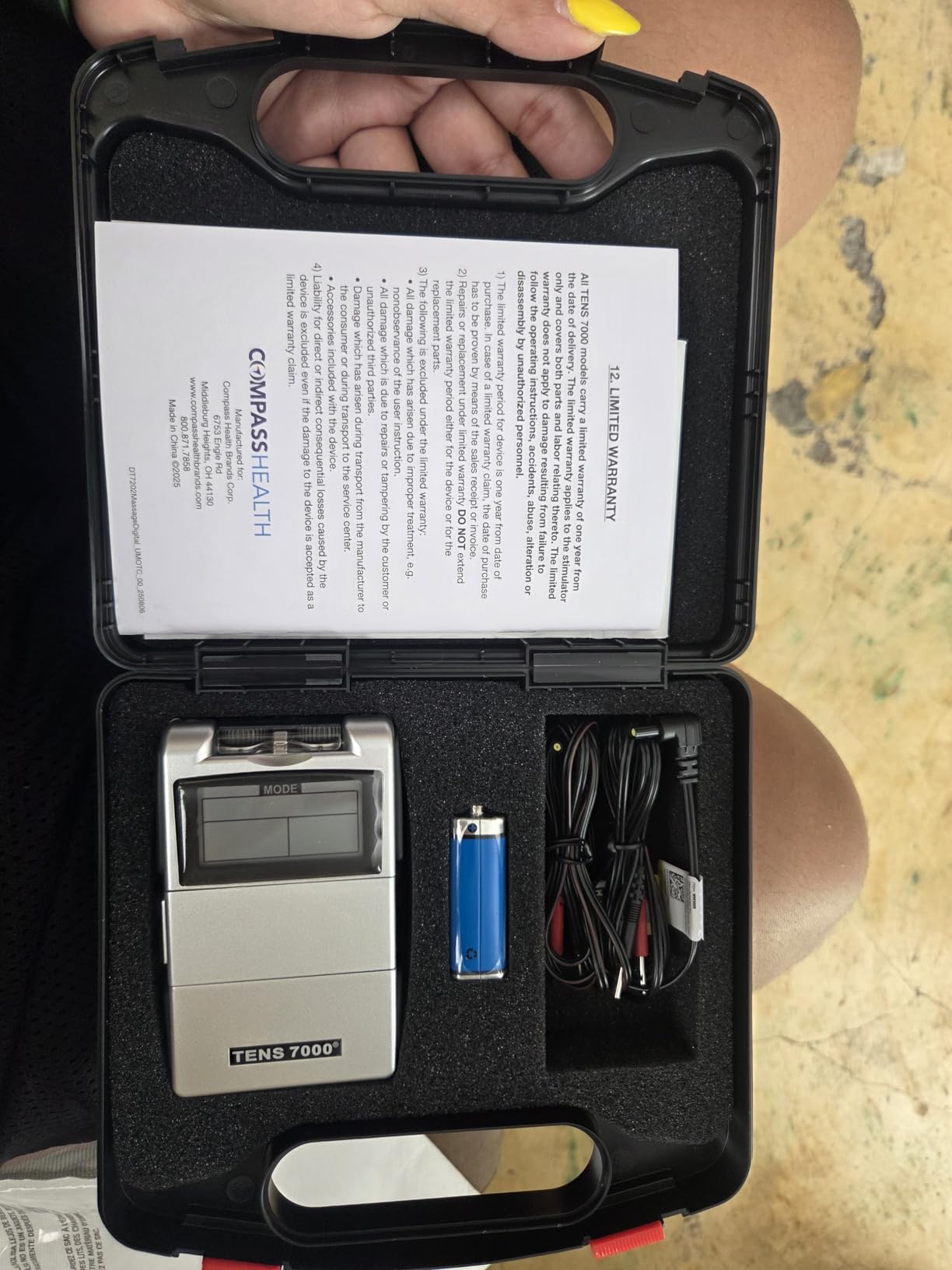 TENS 7000 Digital TENS Unit with Accessories - Muscle Stimulator Machine for Back Pain Relief, Sciatica, Neck, Nerve, Shoulder, Hip, Elbow, Muscle Pain Relief customer photo 1