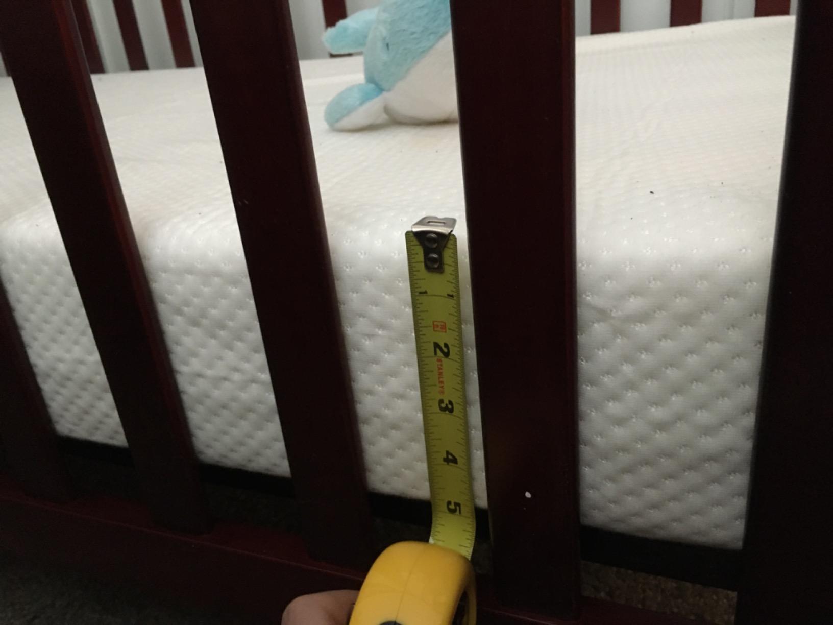 Graco Premium Foam Baby Crib & Toddler Bed Mattress | GREENGUARD Gold Certified, Waterproof, Machine Washable OEKO-TEX Standard 100 Certified Cover, Firm Support, Standard Size customer photo 1
